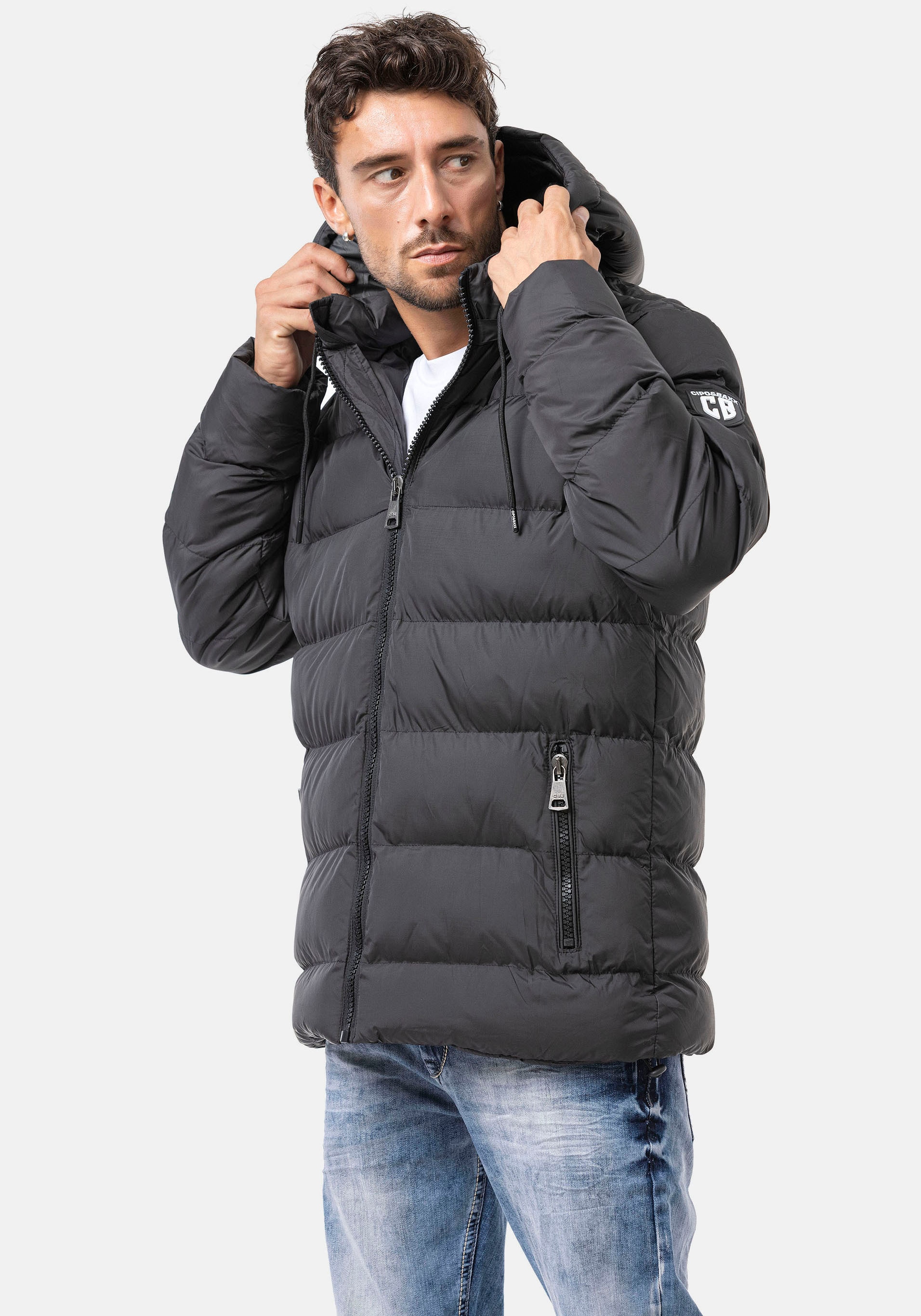 Cipo & Baxx Veste matelassée mit Kapuze