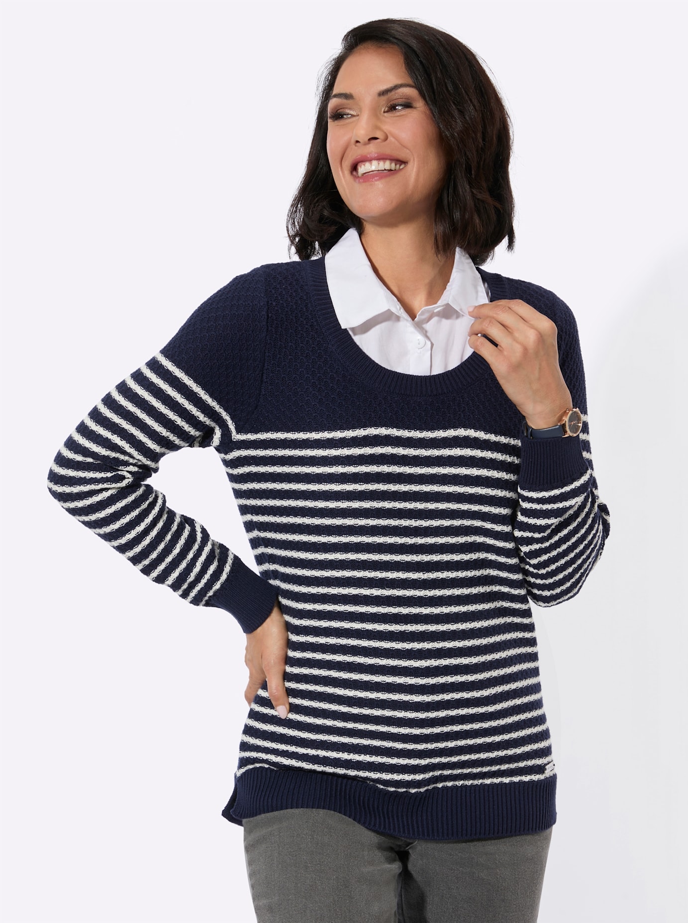 Image of Casual Looks 2-in-1-Pullover "2-in-1-Pullover"