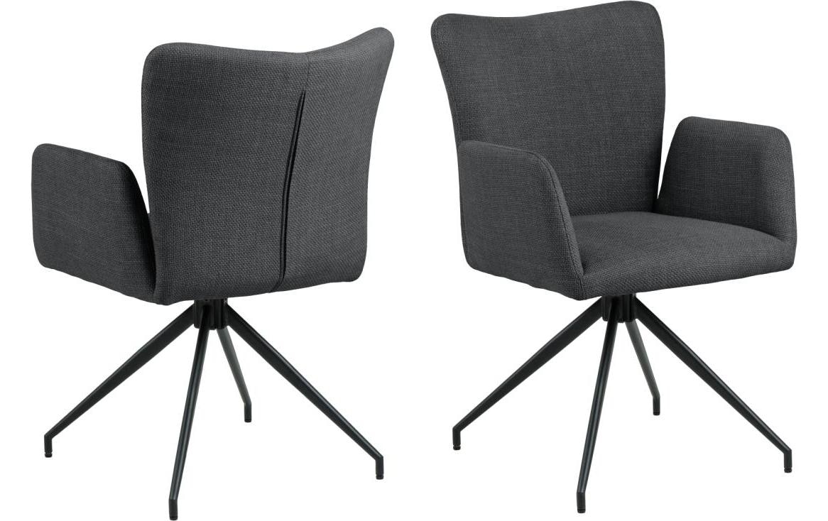 AC Design Stuhl »Laura« () 2 Stk.Esszimmerstuhl, Armlehne, (Set, 2 st), Drehfunktion, sitzhöhe: 48 cm