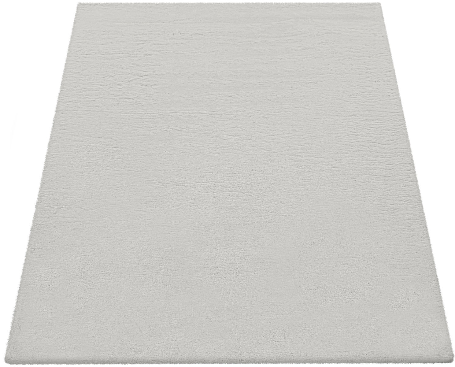 Paco Home Fellteppich »Rabbit 780«, rechteckig, 26 mm Höhe, Kunstfell, Kaninchenfell-Haptik, ein echter Kuschelteppich, Uni-Farben