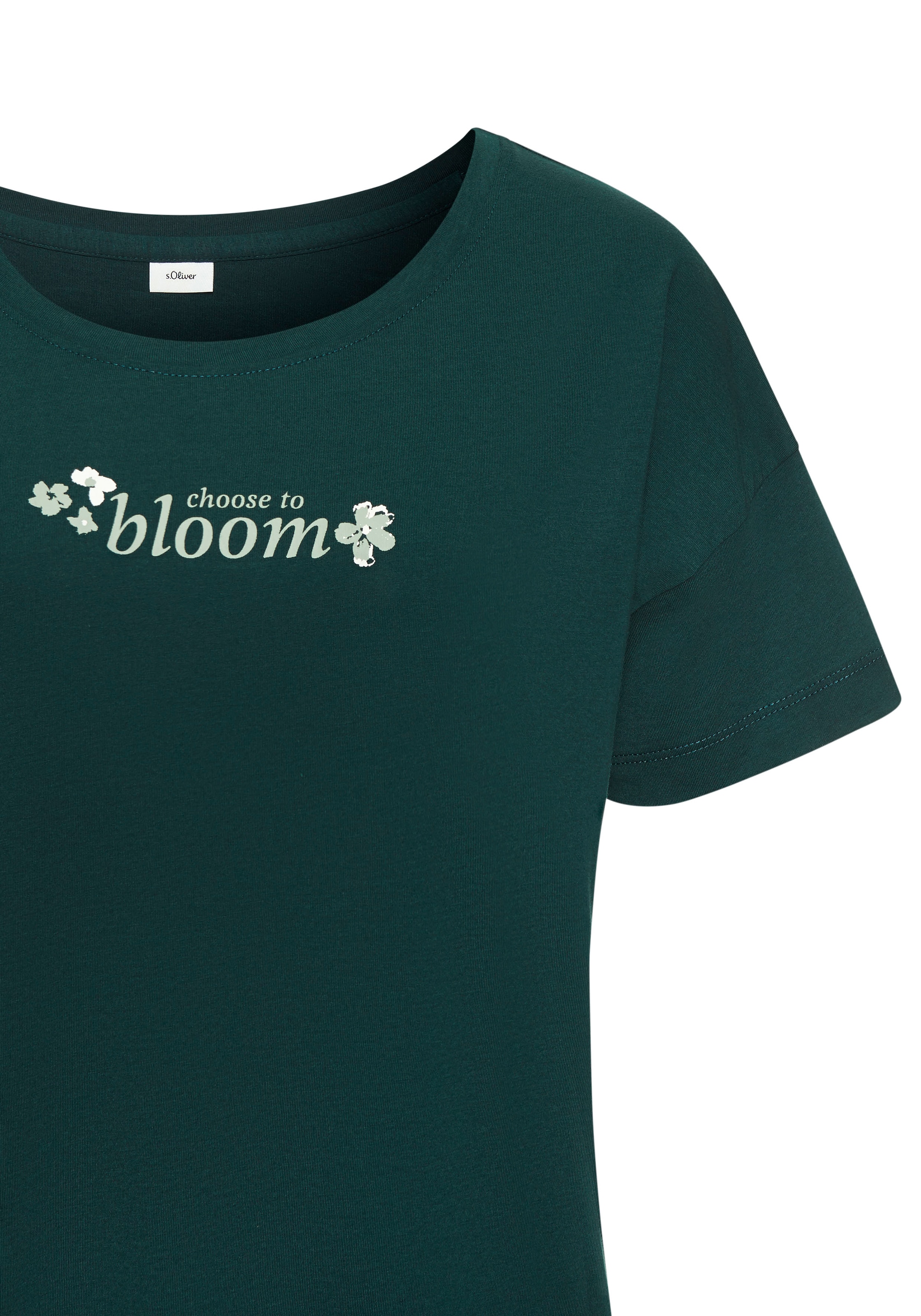 s.Oliver Chemise de nuit Mit kleinem Fromtprint