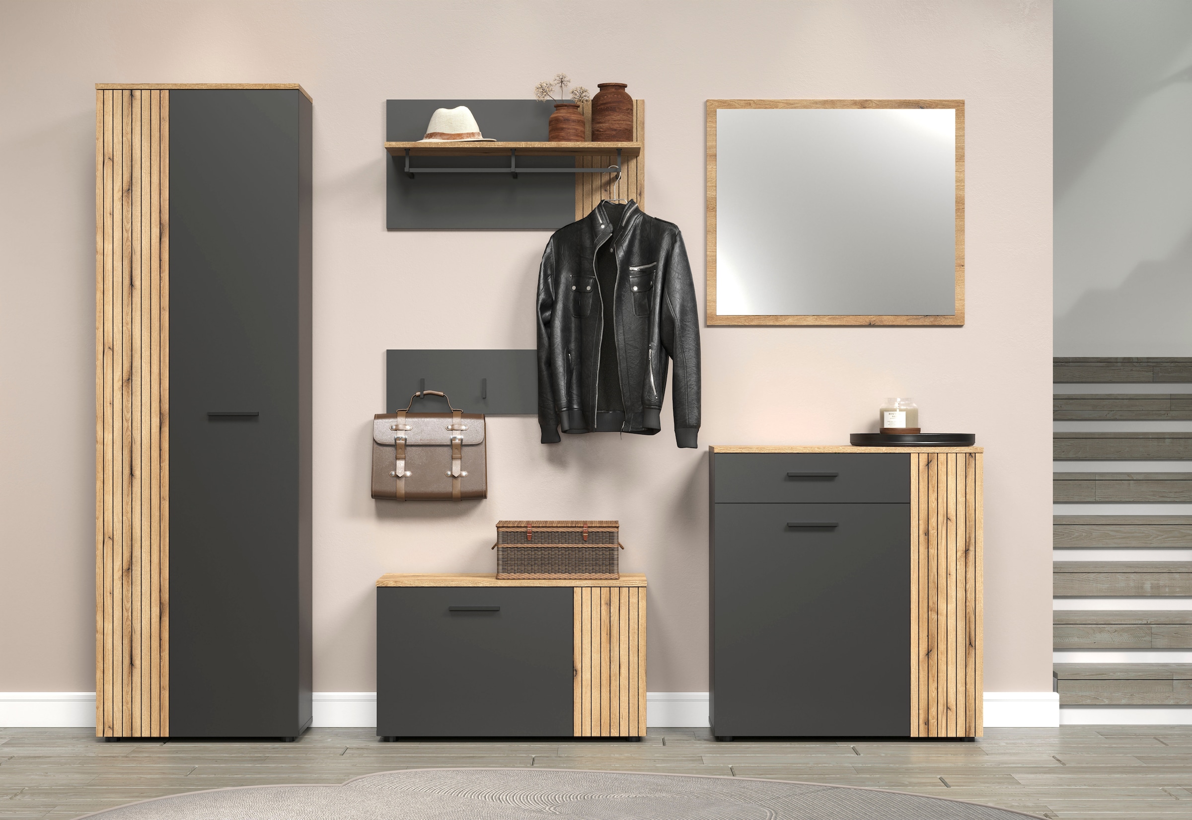 Home affaire Ensemble de vestiaires »Estepona« Ensemble complet, 6 cuis tlg.