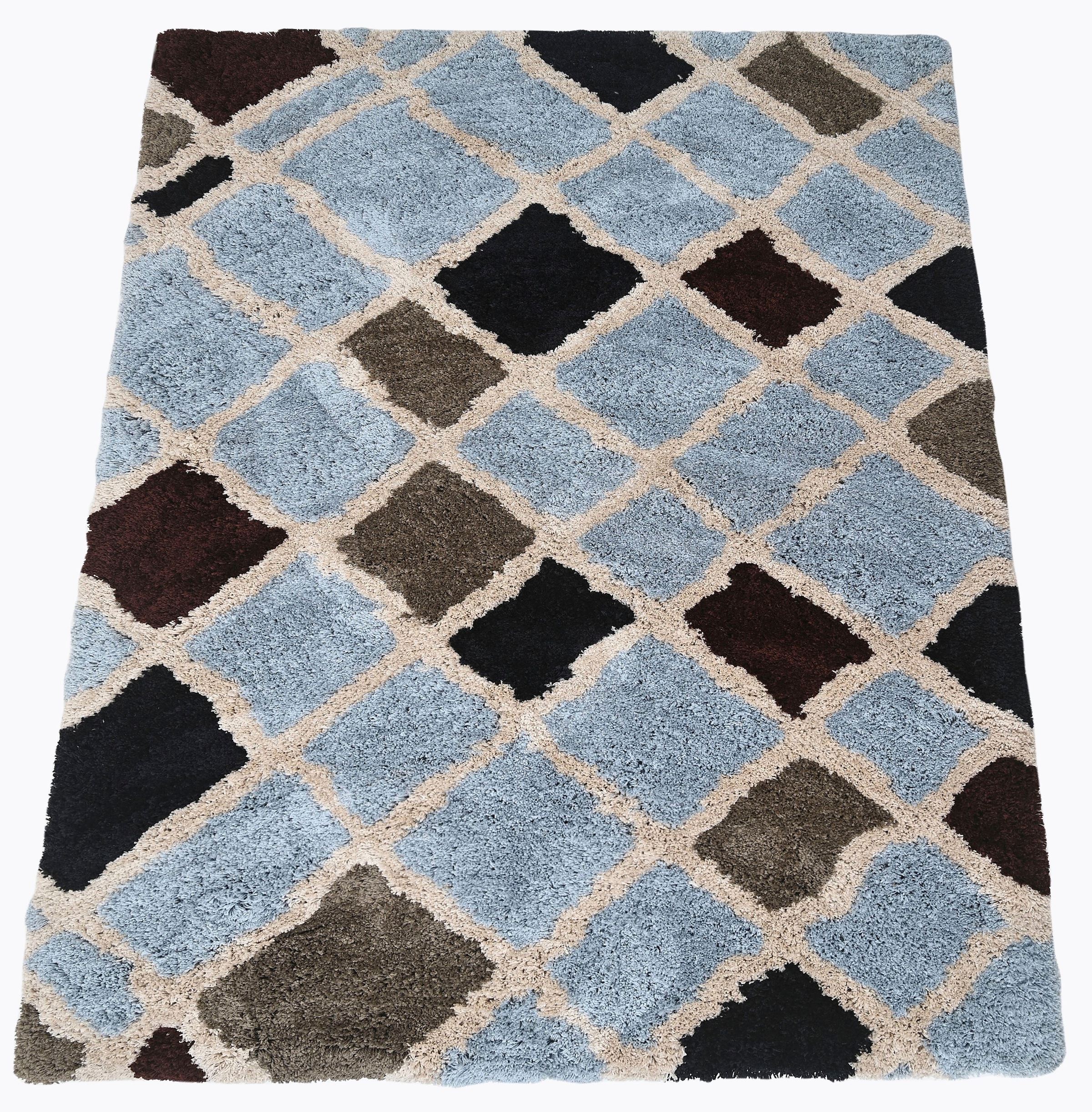 Image of Guido Maria Kretschmer Home&Living Hochflor-Teppich »Tumkur«, rechteckig, 38 mm Höhe, weiche Haptik, Rauten, idealer Teppich für Wohnzimmer, Schlafzimmer, Teppiche bei Ackermann Versand Schweiz