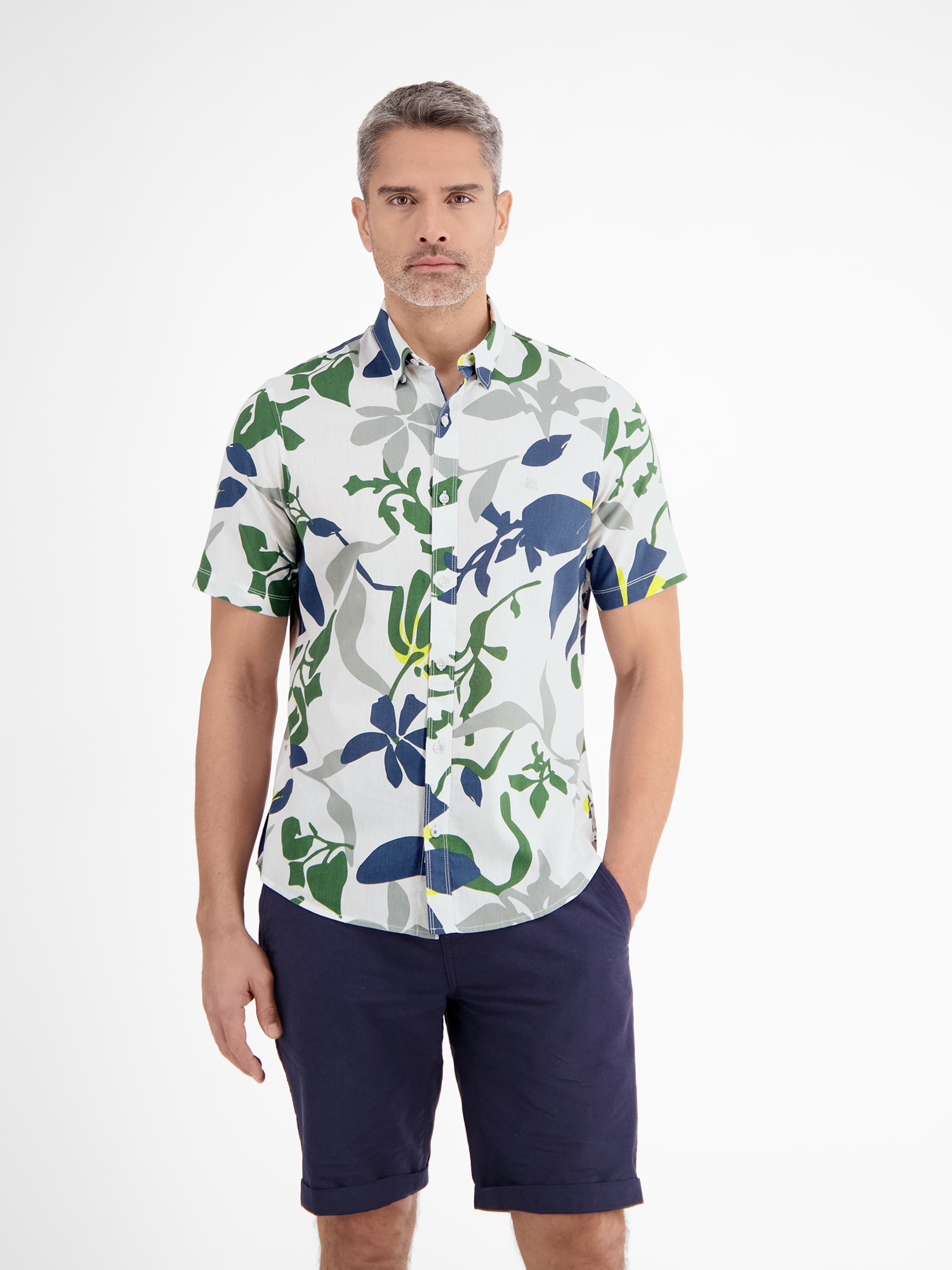 Image of LERROS Kurzarmhemd "Sommerhemd in Hawaiian-Style"