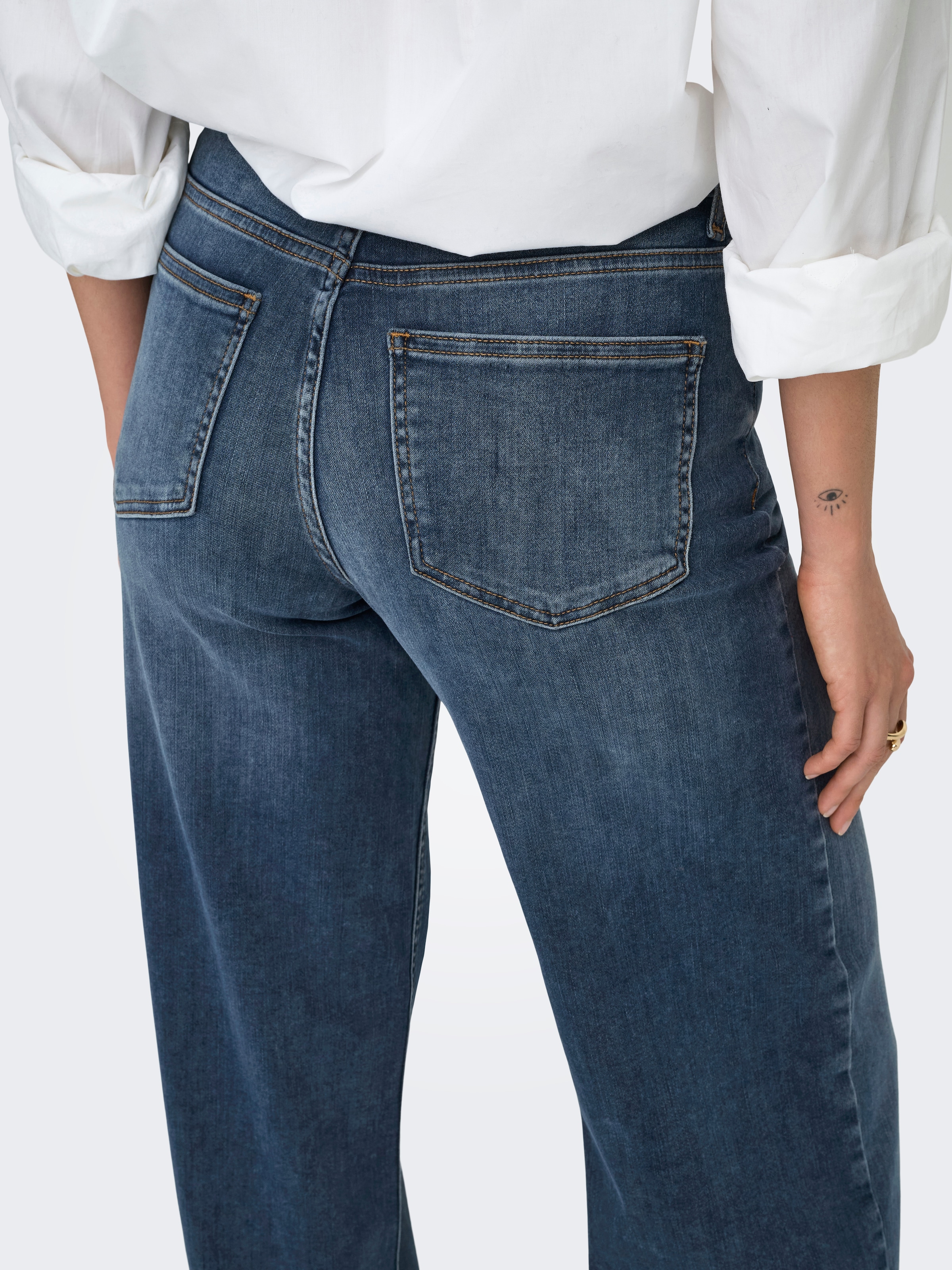 ONLY High-waist-Jeans »ONLMADISON ICON HW WIDE DNM CRO300 NOOS«