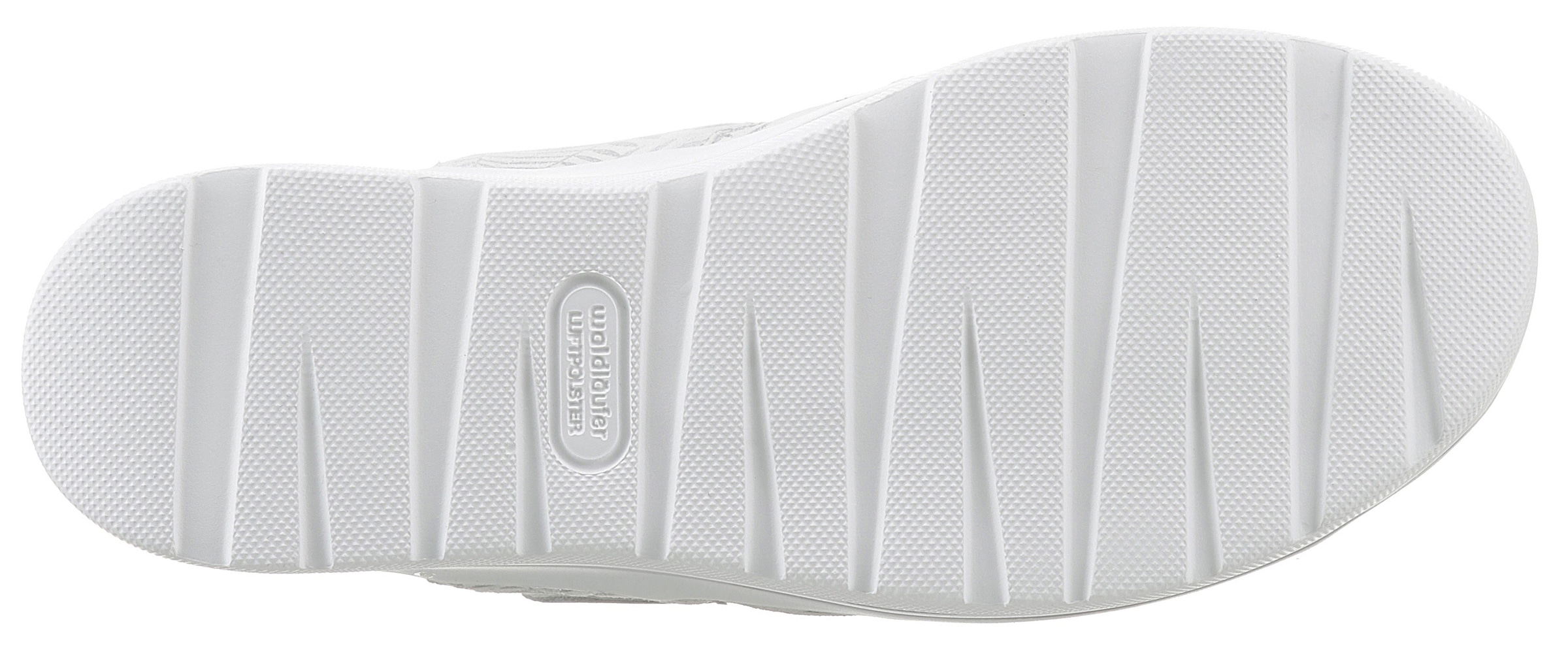 Waldläufer Pantolette »H-MICHELLE«, Keilabsatz, Sommerschuh, Schlappen mit dezenter Musterung, H-Weite