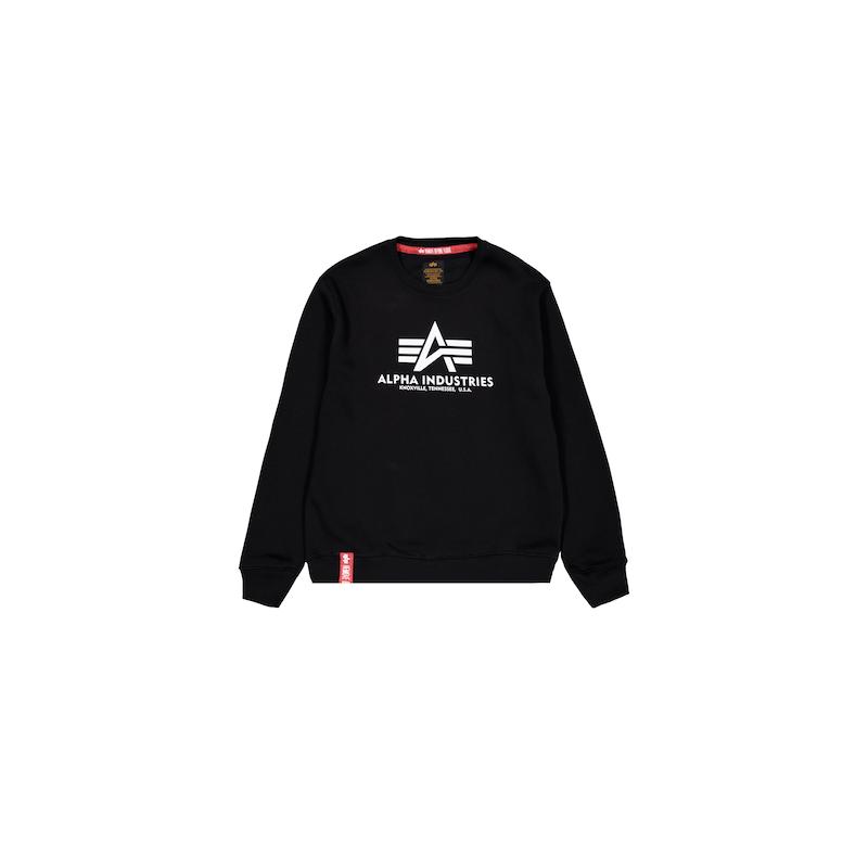 Alpha Industries , Sweater »Basic Sweatshirt BL« , schwarz , XXL , Brushed Fleece Stoff
