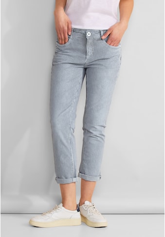 7/8-Jeans, im Streifen-Design