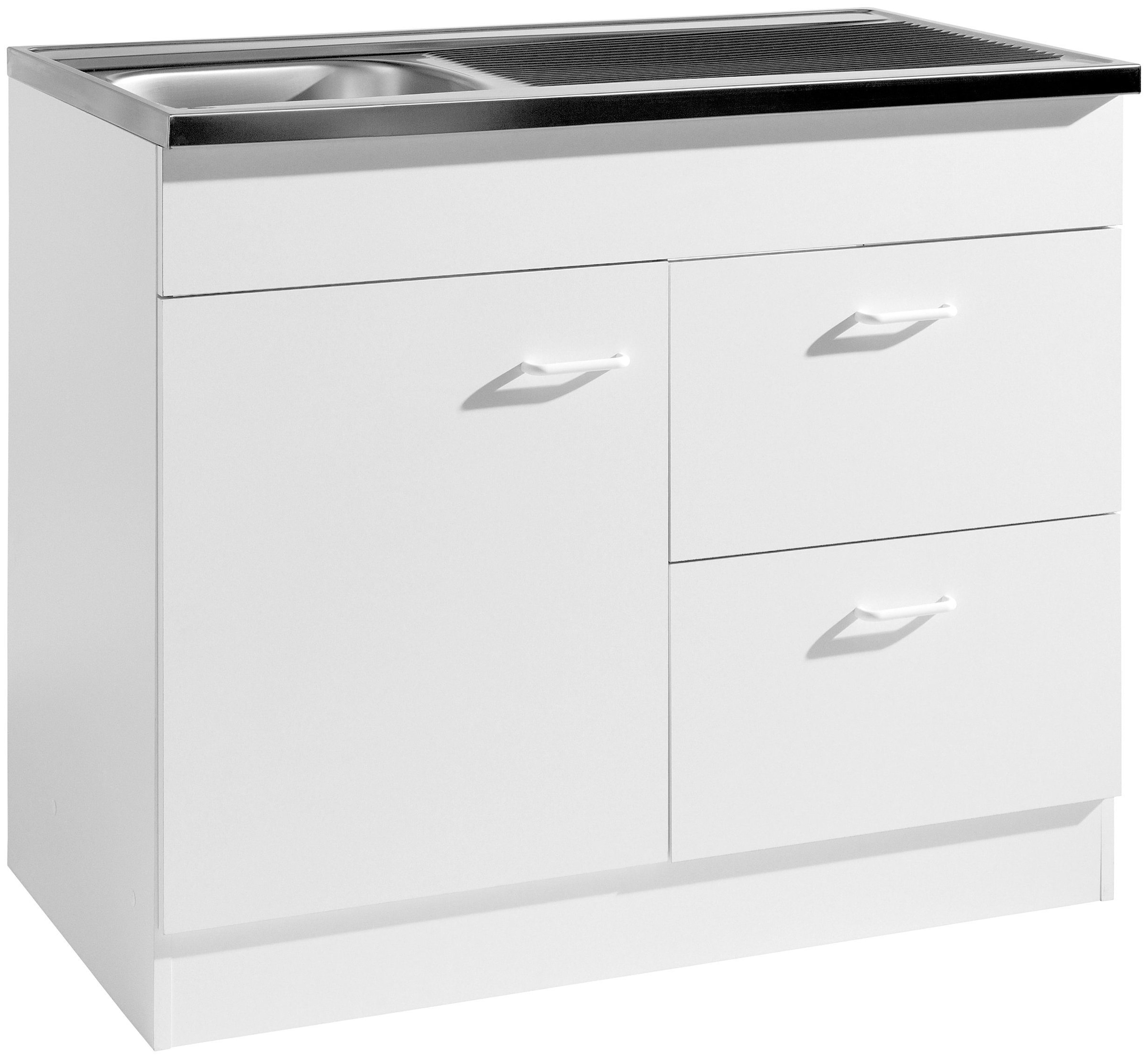 KOCHSTATION Spülenschrank »KS-Elster« Breite 100 cm
