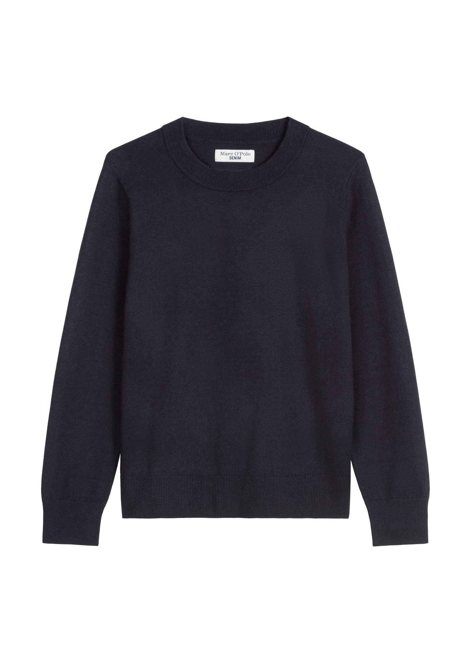 Marc O'Polo DENIM Pull à col rond »regular fit aus Soft Cotton Stretch«