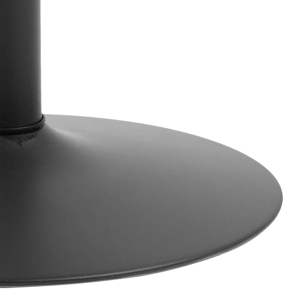 ACTONA GROUP Table de salle à manger »Ibiza, Runder Küchentisch - pflegeleicht, platzsparend & robust« Tisch, Tulpentisch, 1 cuis tlg. Cafetisch, Esstisch rund Ø 80 cm, Schwarz, mit Trompete Gestell