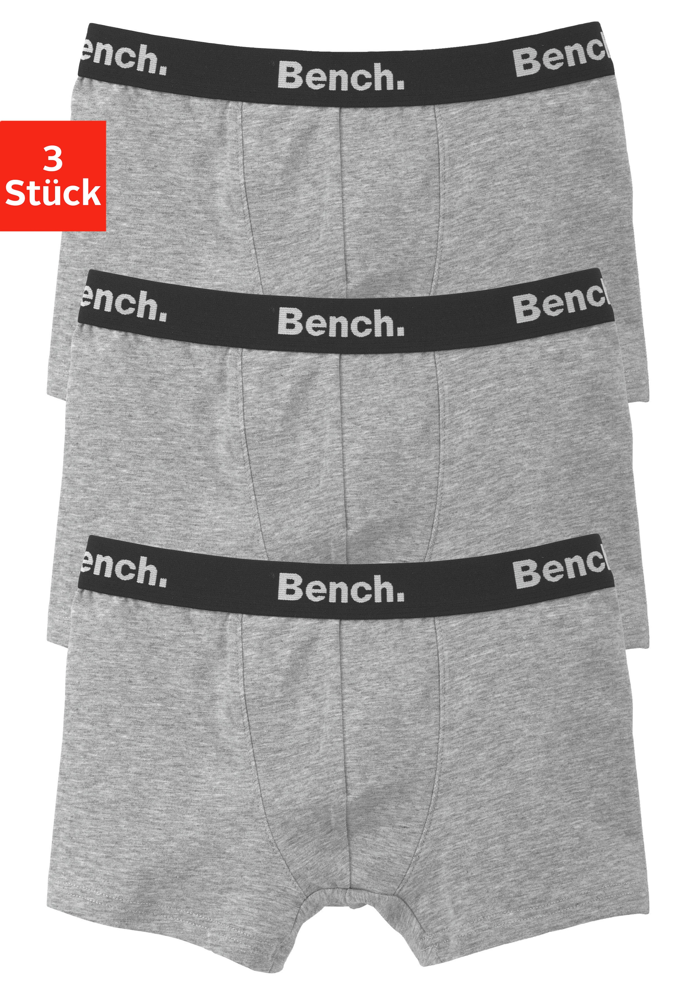 Image of Bench. Boxer "Boxershorts für Jungen" Packung, 3 Stk. mit Logo-Webbund