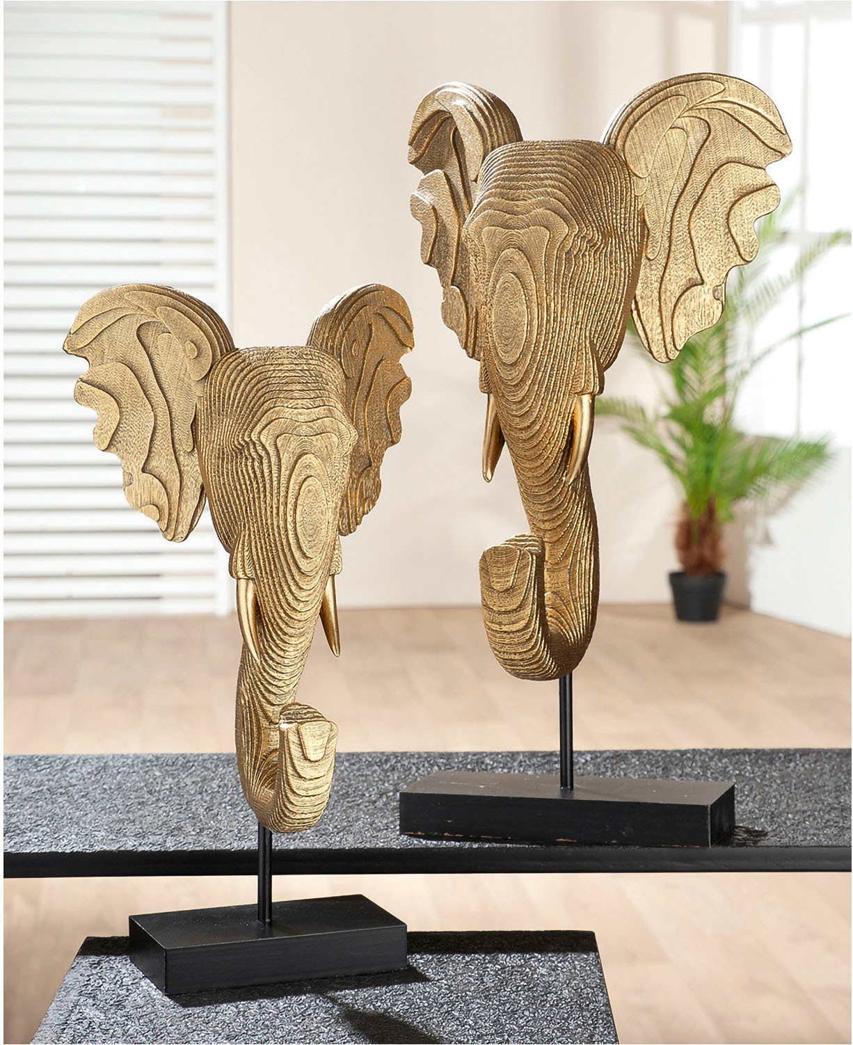 GILDE Tierfigur »Skulptur "Elefant" H. 46 cm«