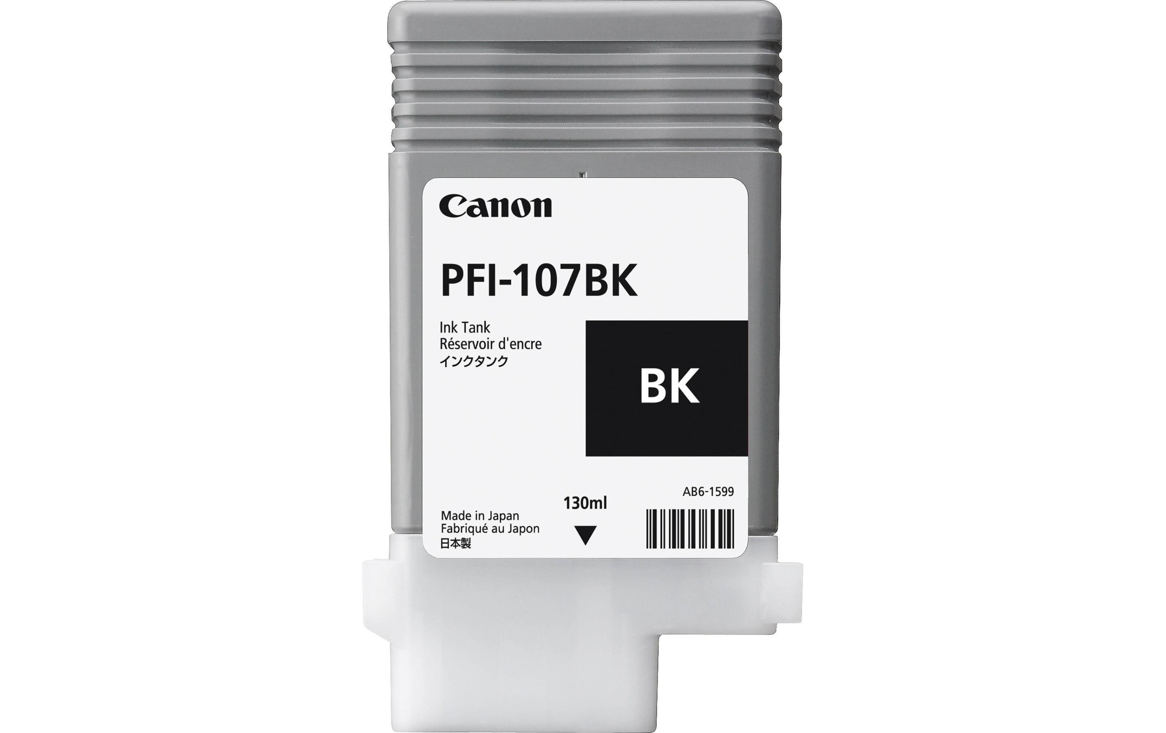 Canon Tintenpatrone »PFI-107BK Black«, (1 St.)