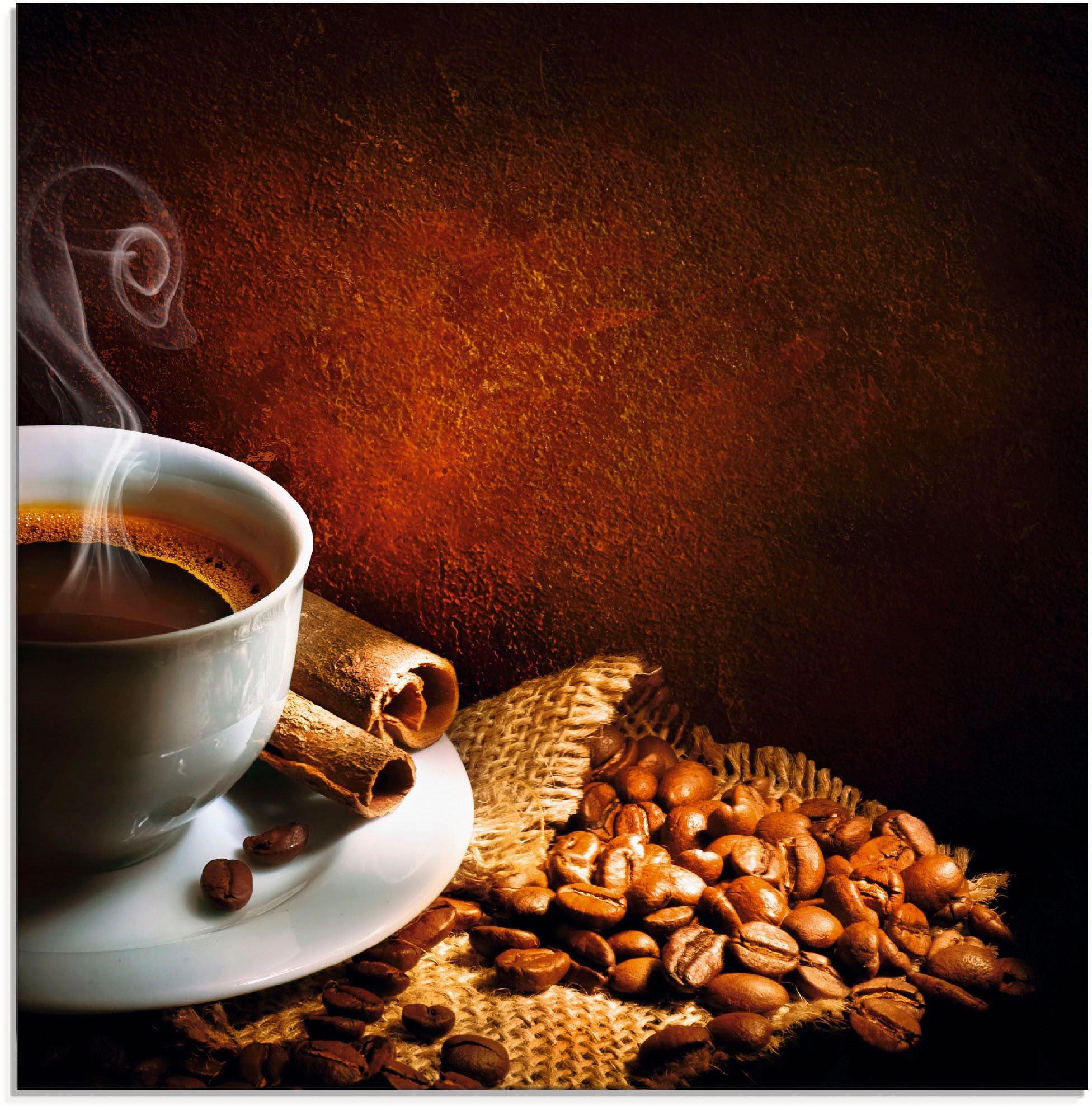 Image of Artland Glasbild "Kaffee" Getränke 1 Stk. tlg. in verschiedenen Grössen