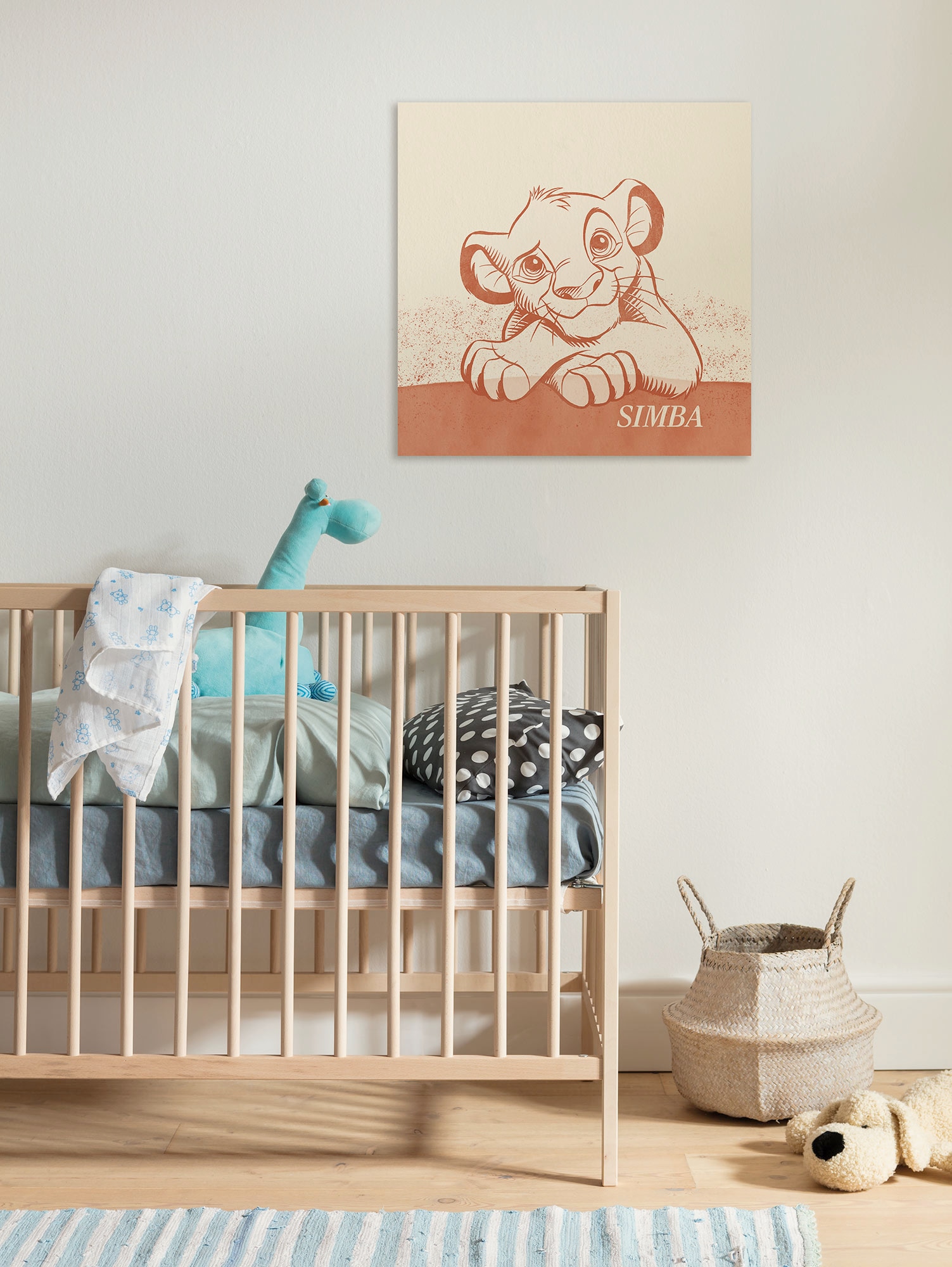 Image of Komar Leinwandbild "Disney The Lion King It´s Simba" Disney 1 Stk. tlg. 40 x 40 cm (Breite x Höhe) - Kinderzimmer, Dekoration