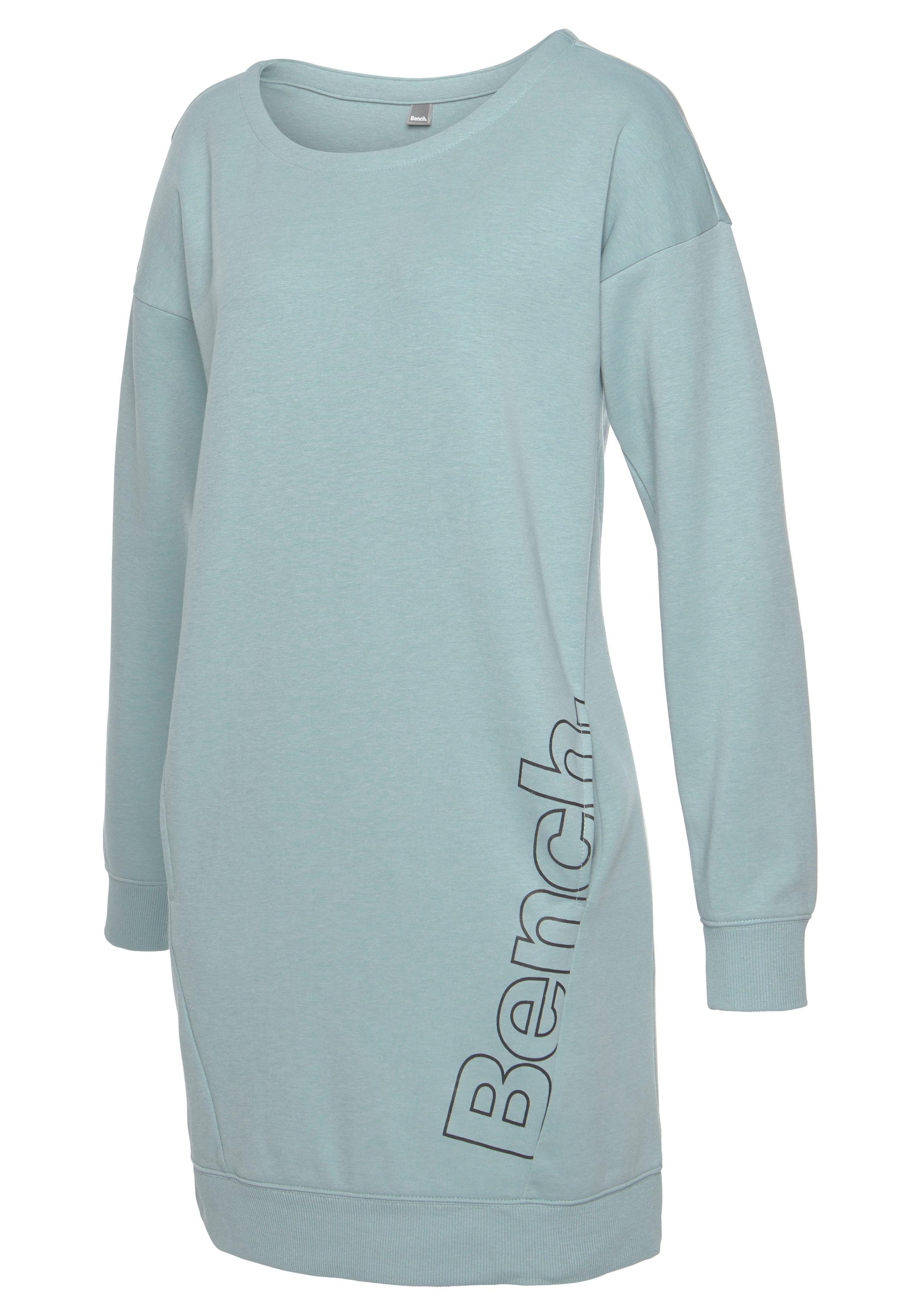 Bench. Loungewear Logoprint auf mit seitlichem Sweatkleid, versandkostenfrei