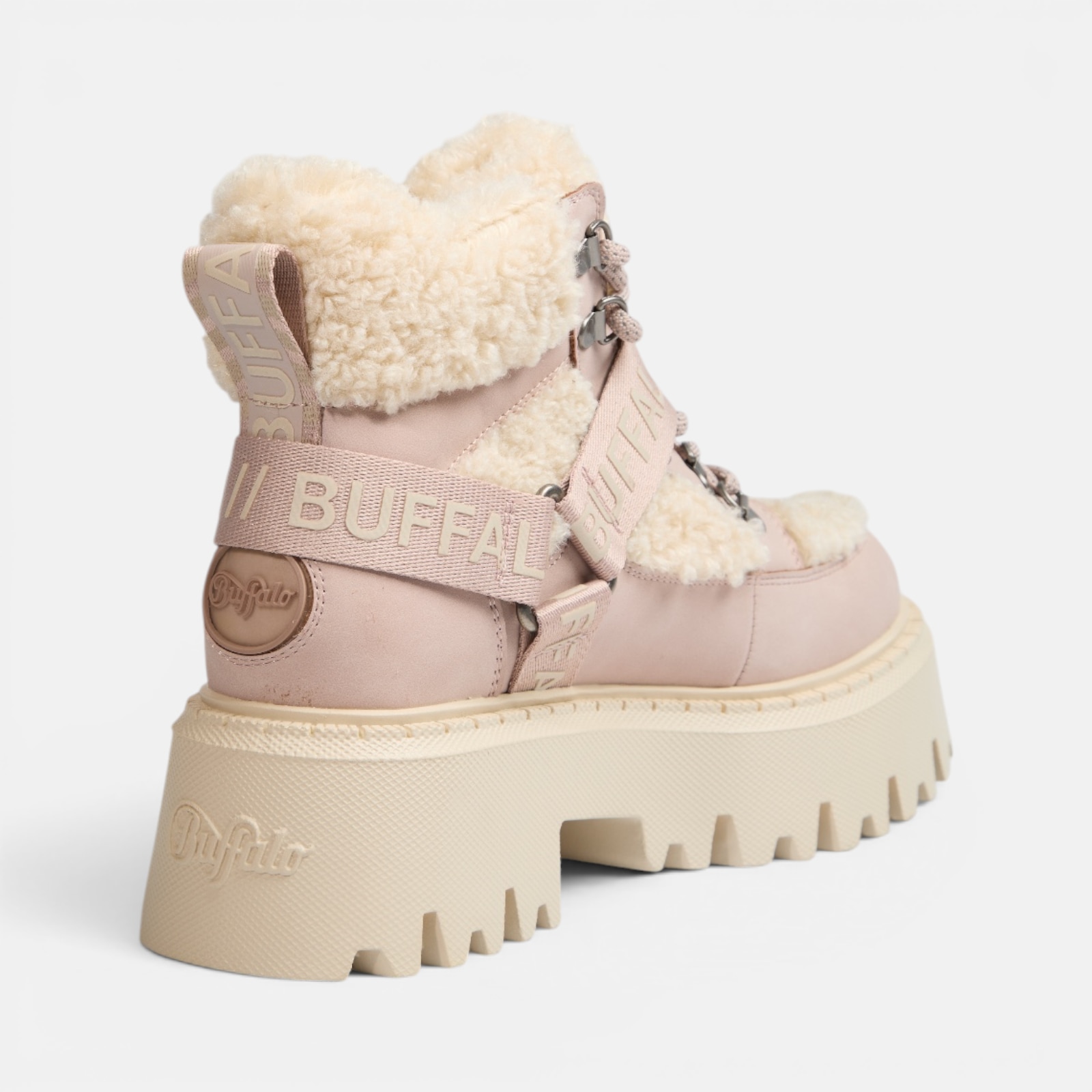 Buffalo Bottines à lacets »ASPEN«  bottes d'hiver, bottes plateforme avec doublure imitation peluche