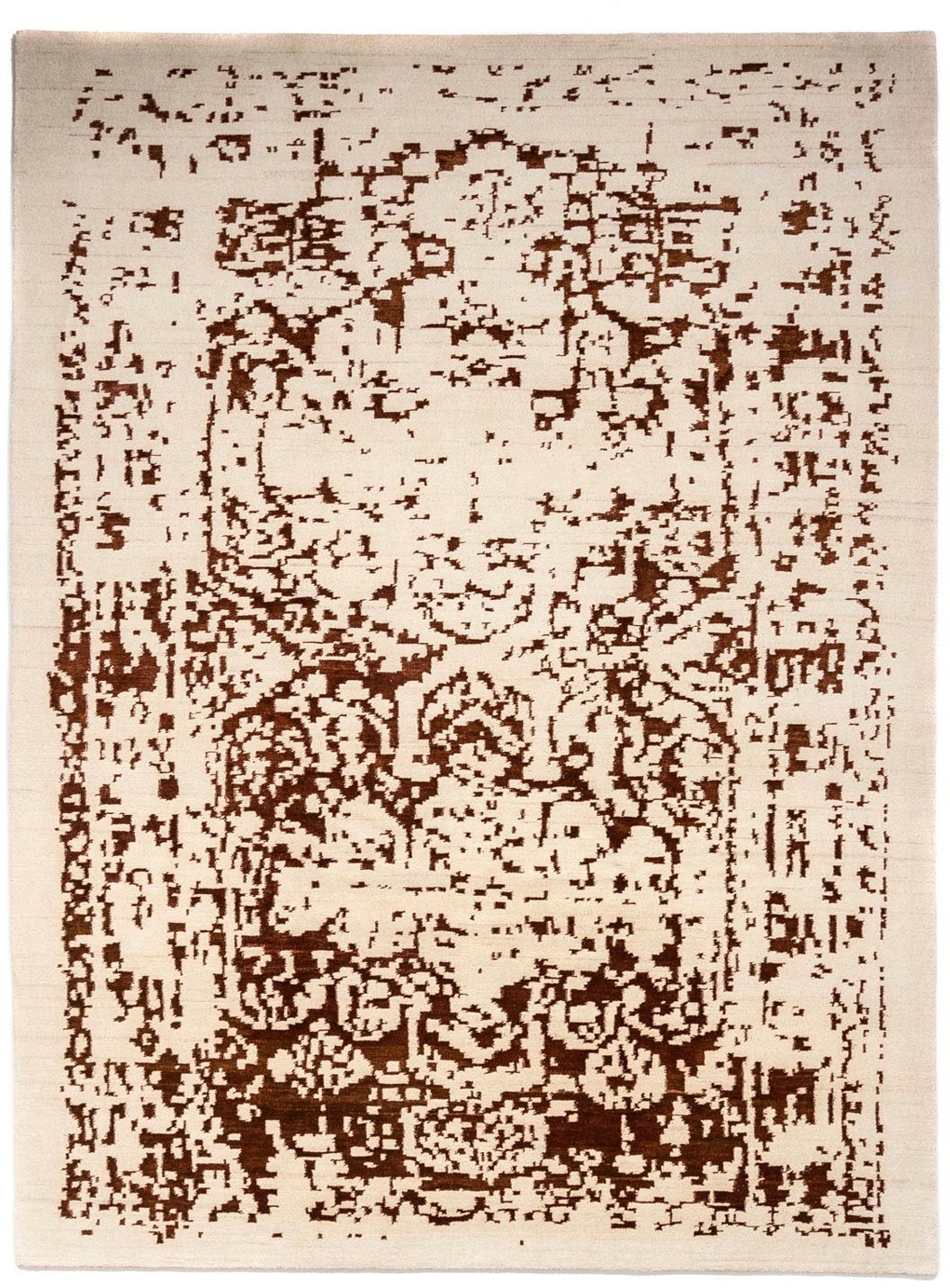 Image of morgenland Designteppich »Nepal Abstrakt Beige 348 x 256 cm«, rechteckig, 0,8 mm Höhe, Unikat mit Zertifikat bei Ackermann Versand Schweiz