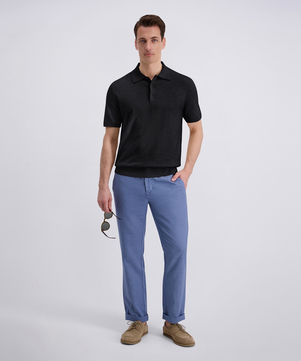 Pierre Cardin Polo »Polo Strick« coupe régulière, manches courtes, forme 3 boutons