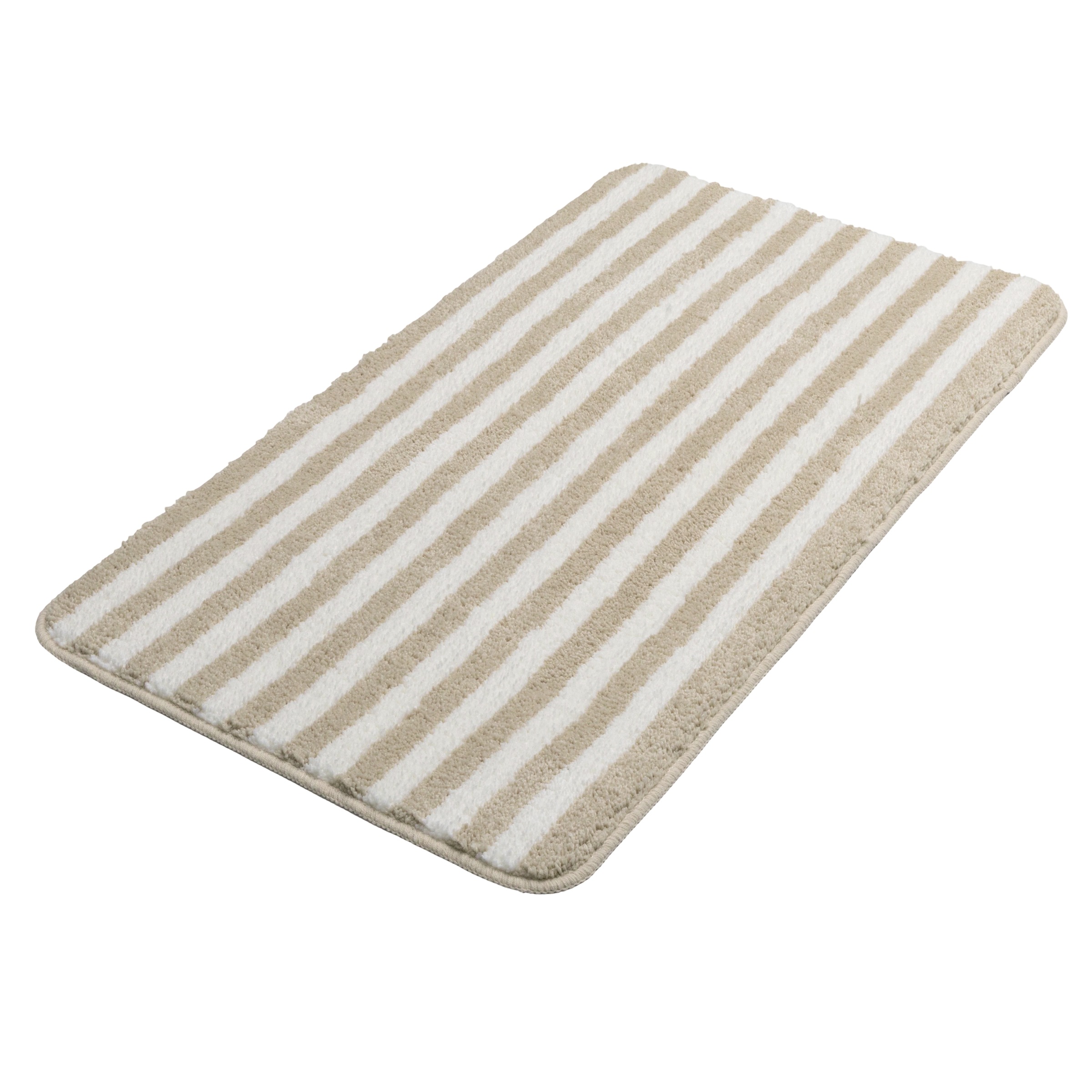 OTTO home Badematte "Streifen, Jannika, Badvorleger, Badezimmer Teppich" Höhe 12 mm rutschhemmend beschichtet fußbodenheizungsgeeignet  schnell trocknend Scandi, modern, gestreift, Badteppich, Badematten
