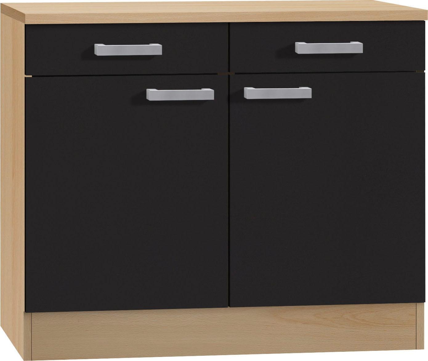 Image of OPTIFIT Unterschrank »Odense 50«, 100 cm breit, 50 cm tief, mit 2 Türen und 2 Schubkästen, für viel Stauraum bei Ackermann Versand Schweiz