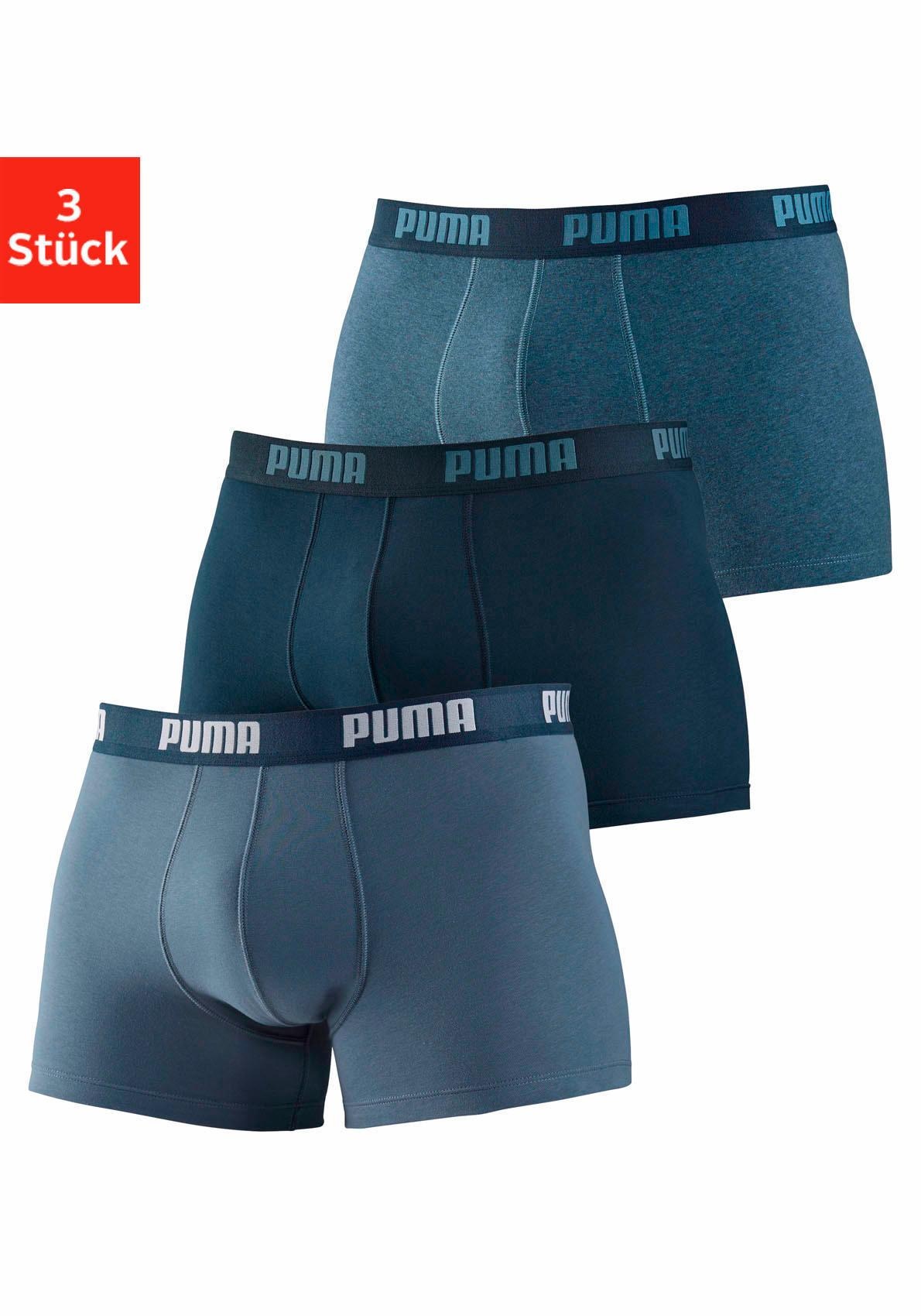 Image of PUMA Boxer, (Packung, 3 St.), in 3 Blautönen bei Ackermann Versand Schweiz