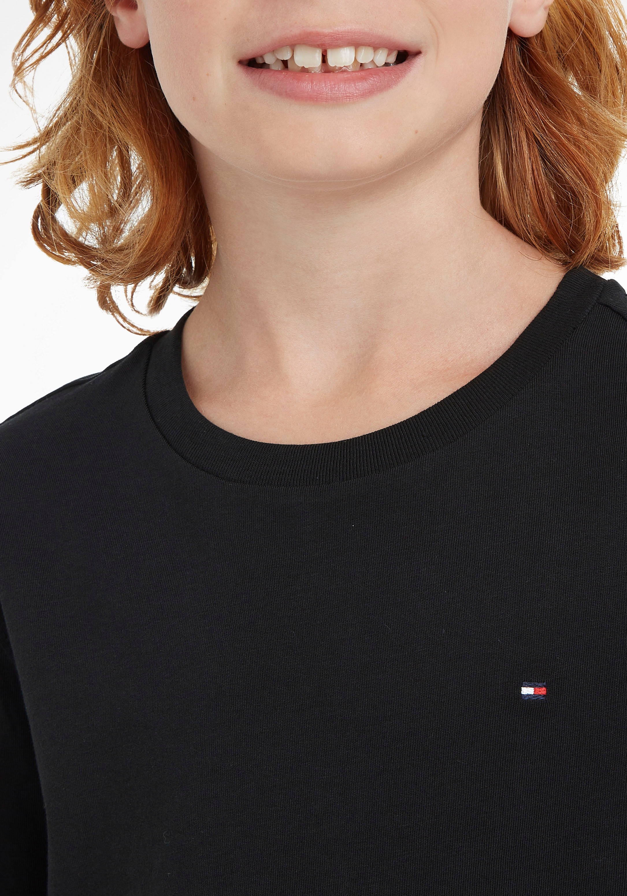 Tommy Hilfiger Langarmshirt »BOYS BASIC CN KNIT L/S« versandkostenfrei auf | T-Shirts