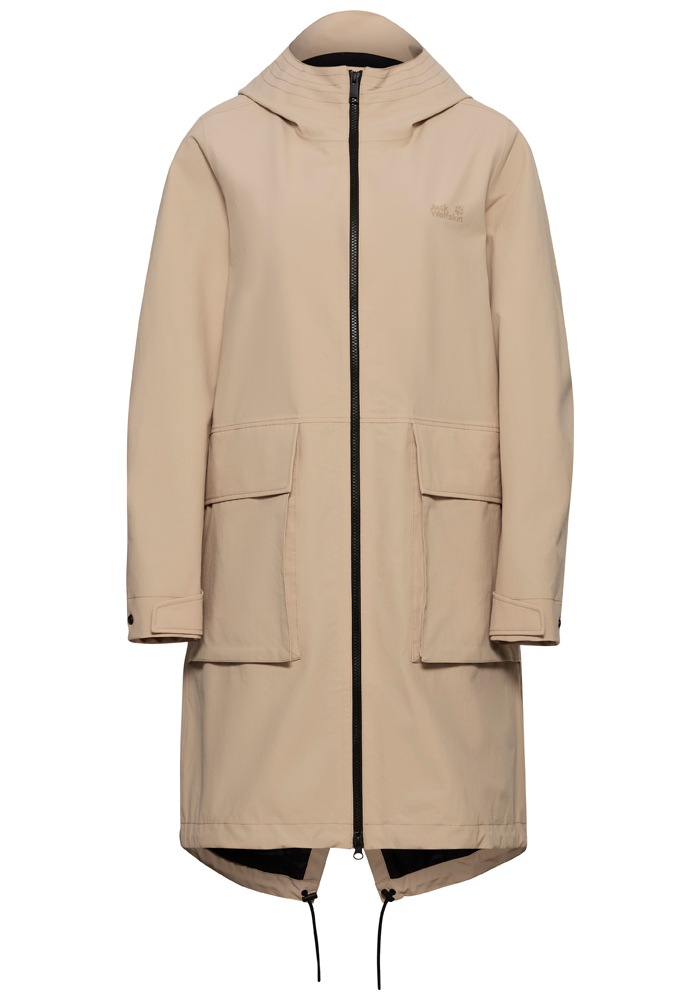 Jack Wolfskin Manteau fonctionnel »NABUR 2L COAT W« Wasserdicht, atmungsaktiv, Übergangsjacke