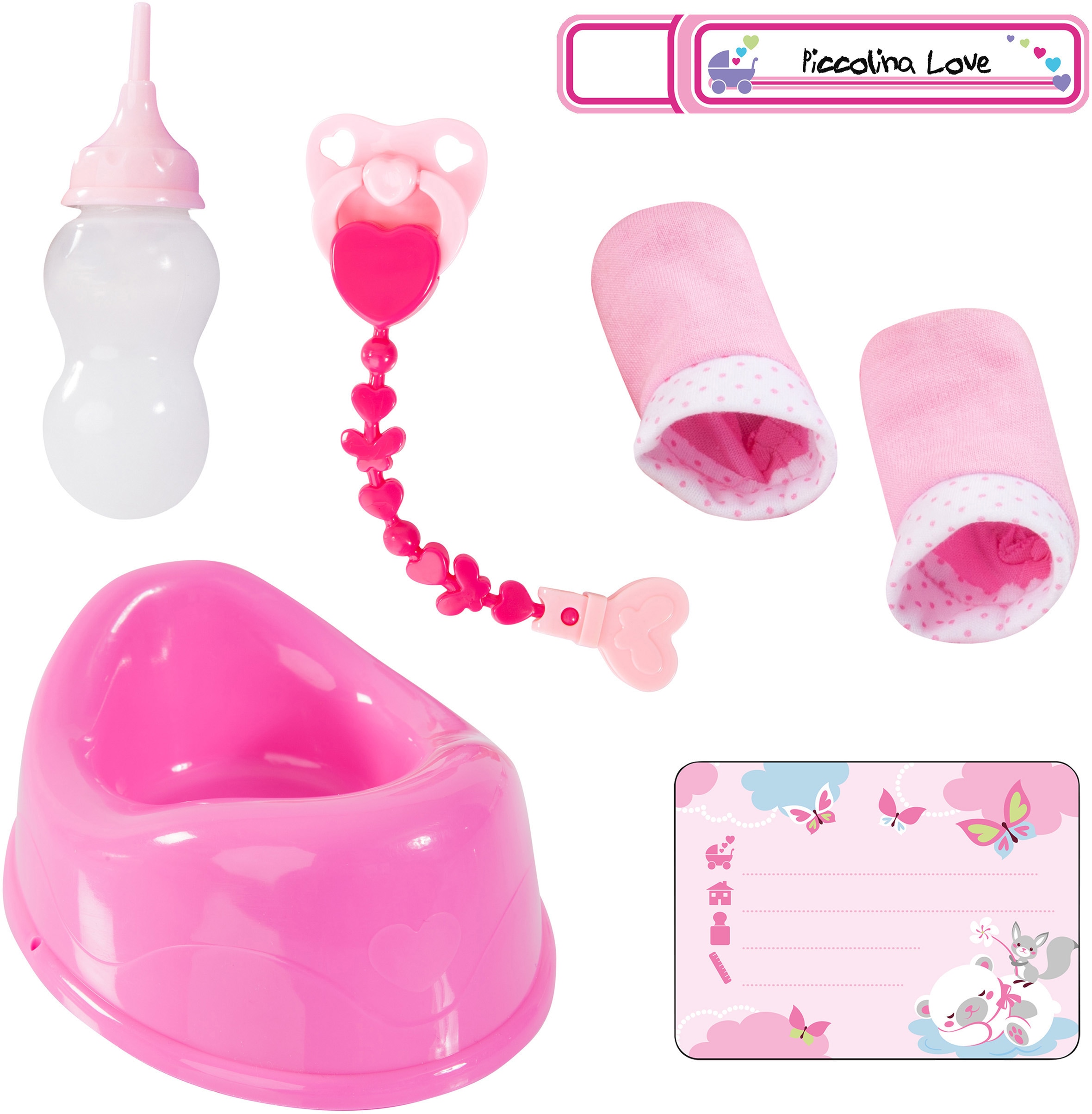 Bayer Babypuppe »Piccolina Love«, (Set, 8 tlg.)