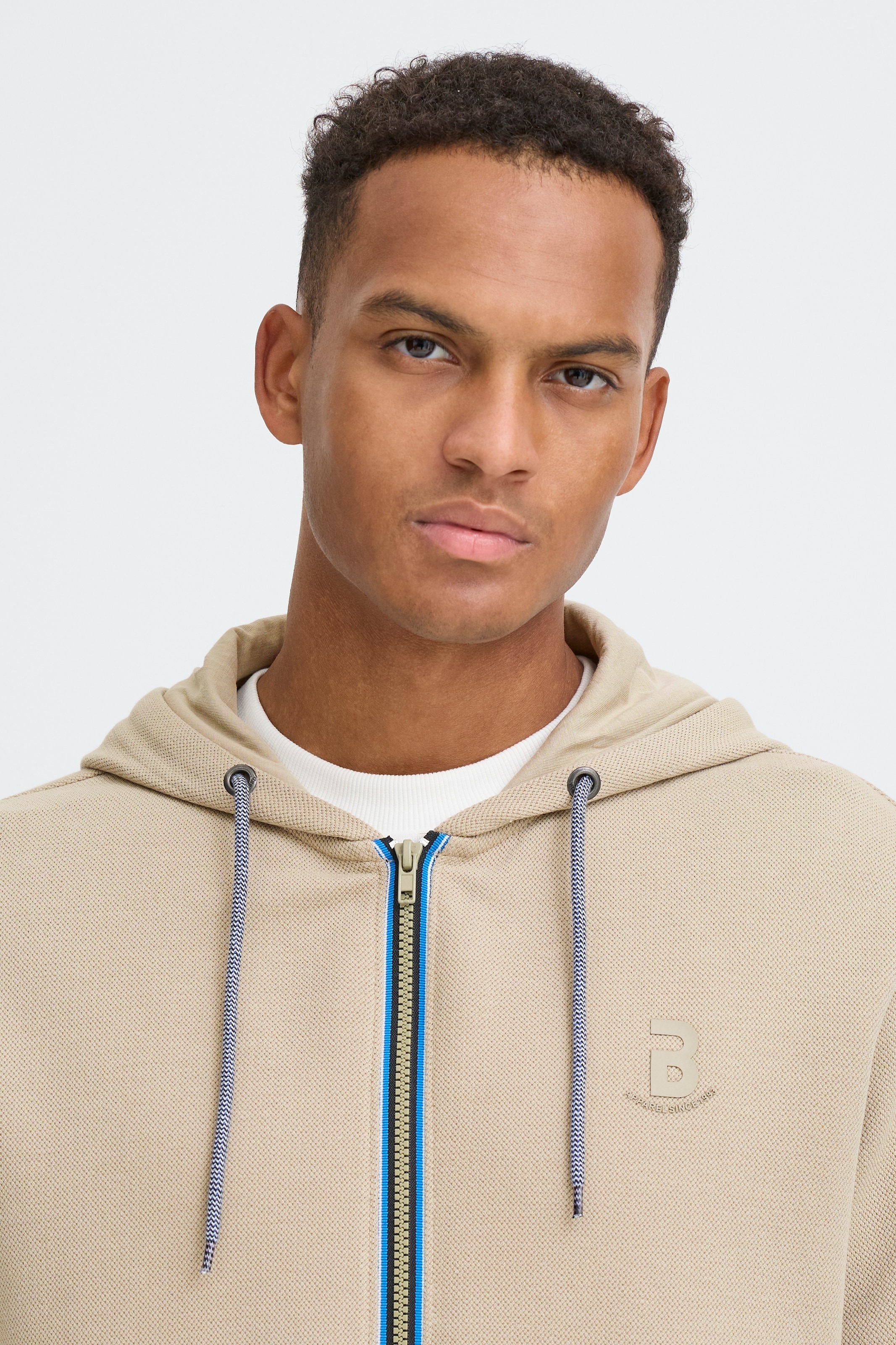 Blend Kapuzensweatshirt »BHJUMA PIQUE ZIPP SWEAT«, mit Reissverschluss, aus Baumwolle und Polyester, Regular Fit
