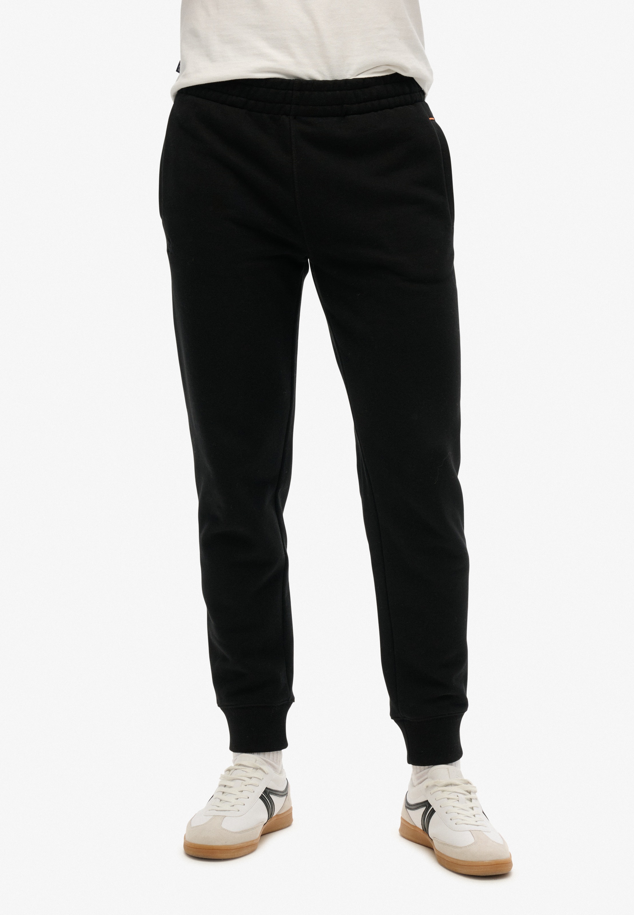 Image of Superdry Sweathose "ESSENTIAL LOGO JOGGERS HB" aus Baumwollmischung, mit angerauter Sweatware, Relaxed Fit