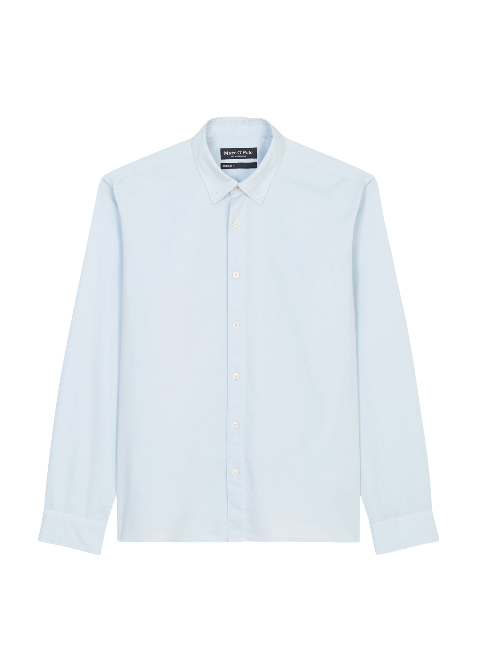 Marc O'Polo Langarmhemd regular fit aus Bio-Baumwolle, Button-down-Kragen, mit Struktur