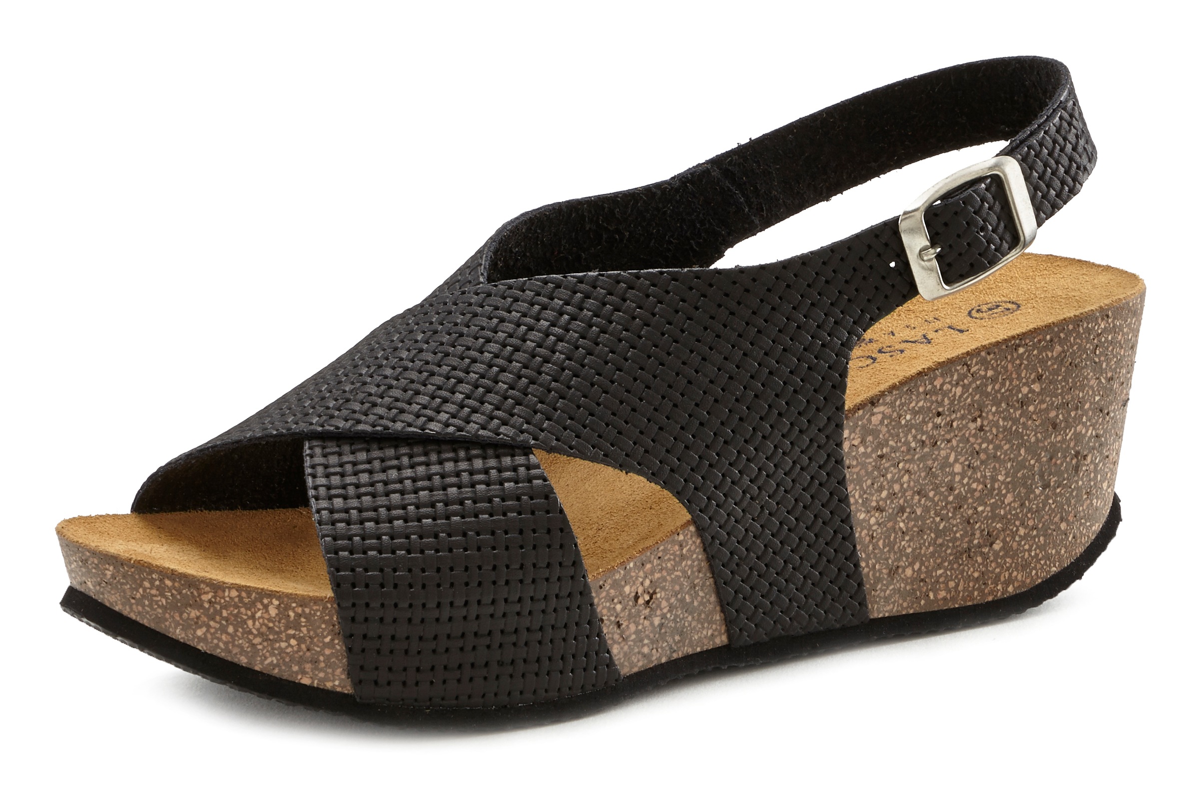 Image of LASCANA Sandalette, mit Korkfussbett und Keilabsatz bei Ackermann Versand Schweiz