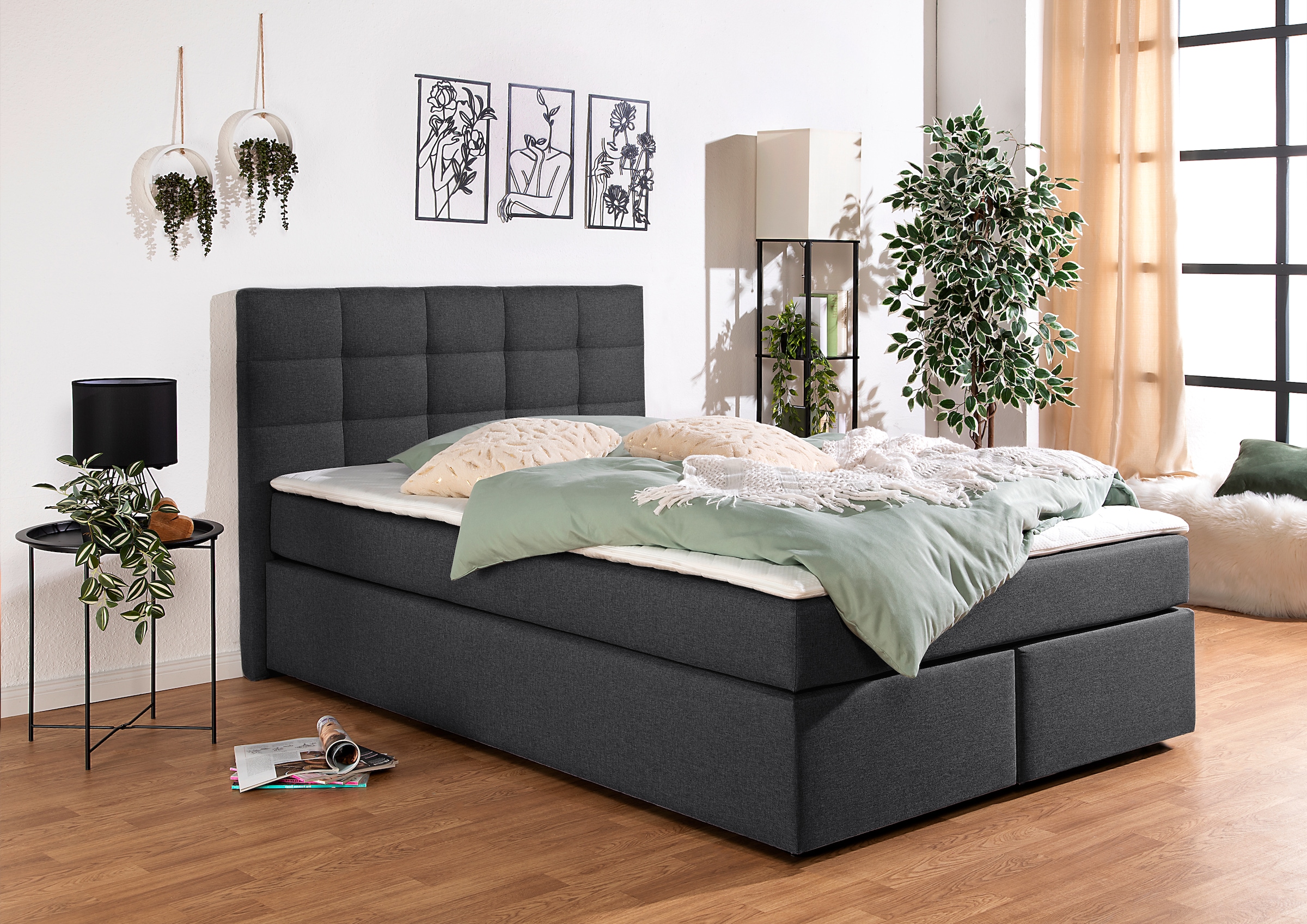 Image of Home affaire Boxbett "Ovalo auch in Überlänge erhältlich" wahlweise mit Bonnell- oder TTFK-Matratze in H2, H3 o. H4