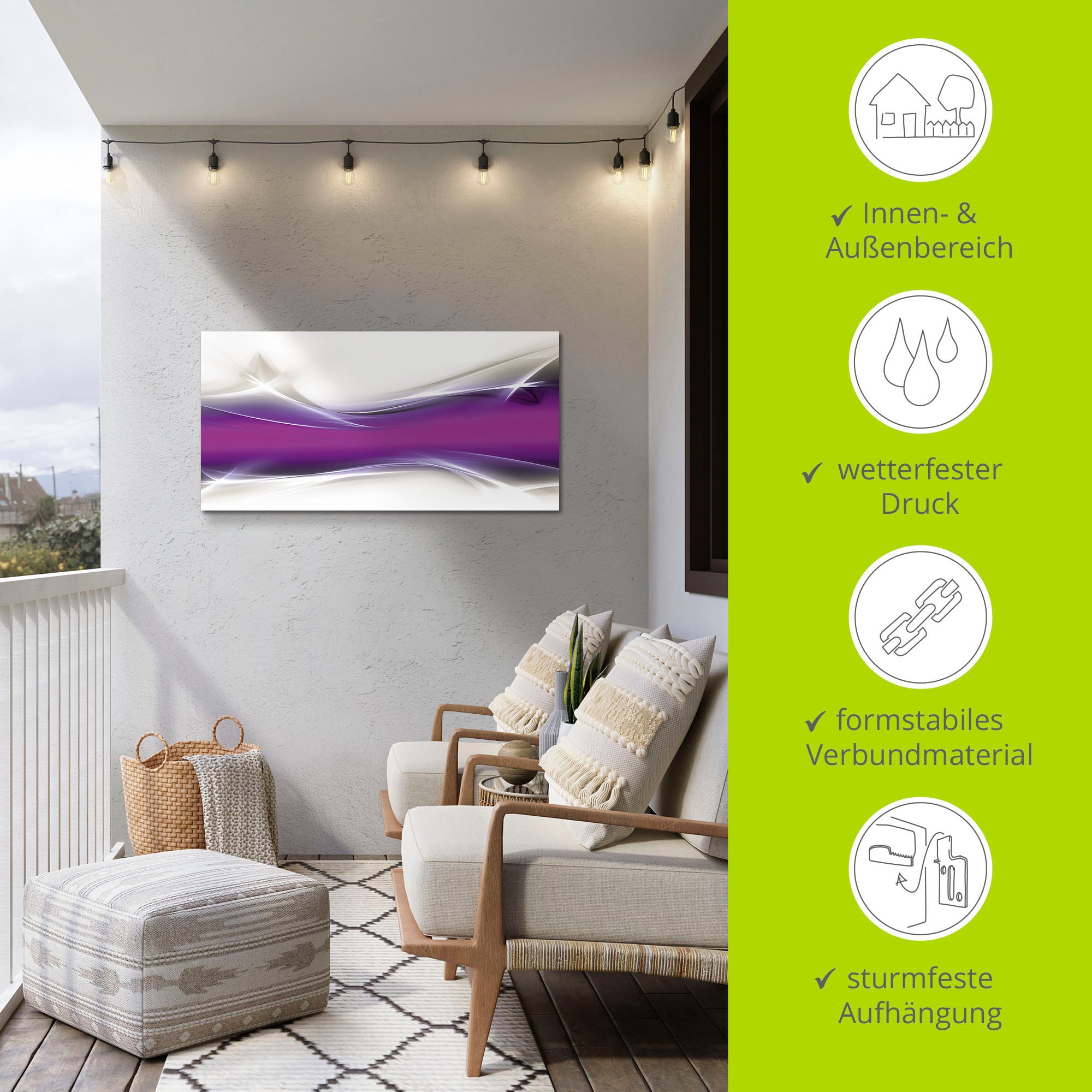 Artland Wandbild »Kreatives Element« Gegenstandslos 1 Stk. tlg. als Alubild, Leinwandbild in verschied. Grössen