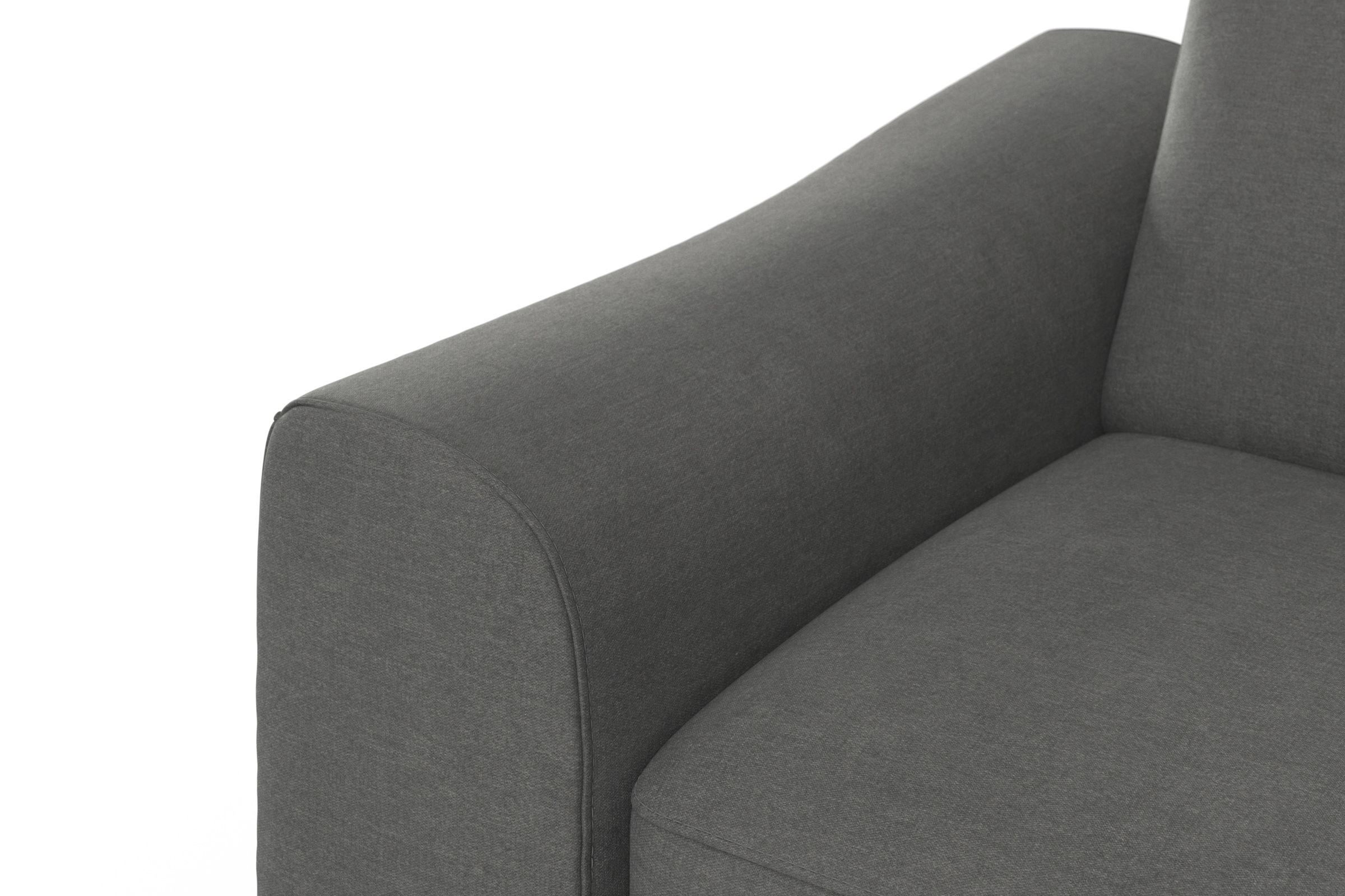 sit&more Ecksofa »Dundee L-Form«, mit Federkern und Edelstahlfüssen, wahlweise mit Kopfteilverstellung