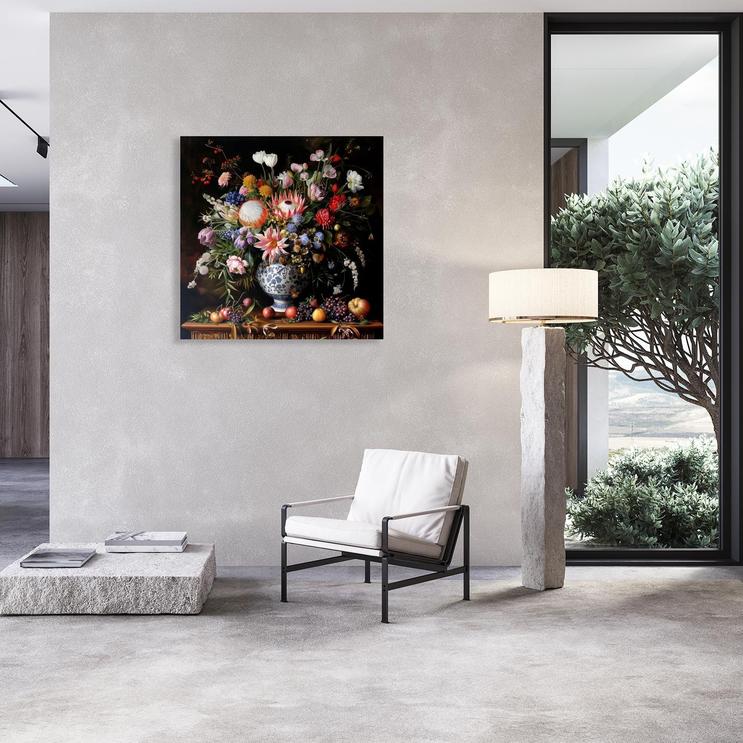 queence Leinwandbild »Bunter Blumenstrass« Blumen | Blumenbilder | Gemälde | Kunst | Pflanzen | Pflanzenbilder | Romantisch | Stillleben | Vasen | Vasen & Töpfe 1 Stk. tlg. Premium-Leinwandstoff, Handarbeit aus Deutschland