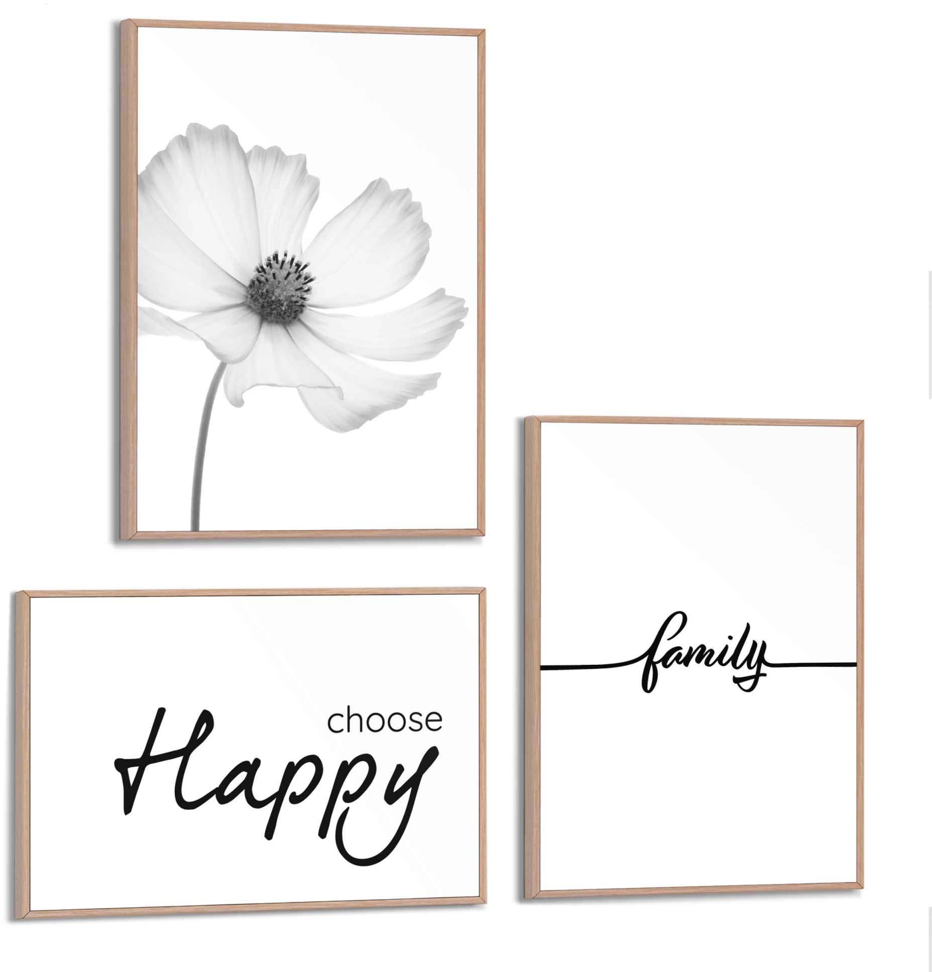 Image of Reinders! Wandbild »Wandbilder Set Modern Familie Glück - Positiv - Blume - Natur«, Menschen, (3 St.) bei Ackermann Versand Schweiz