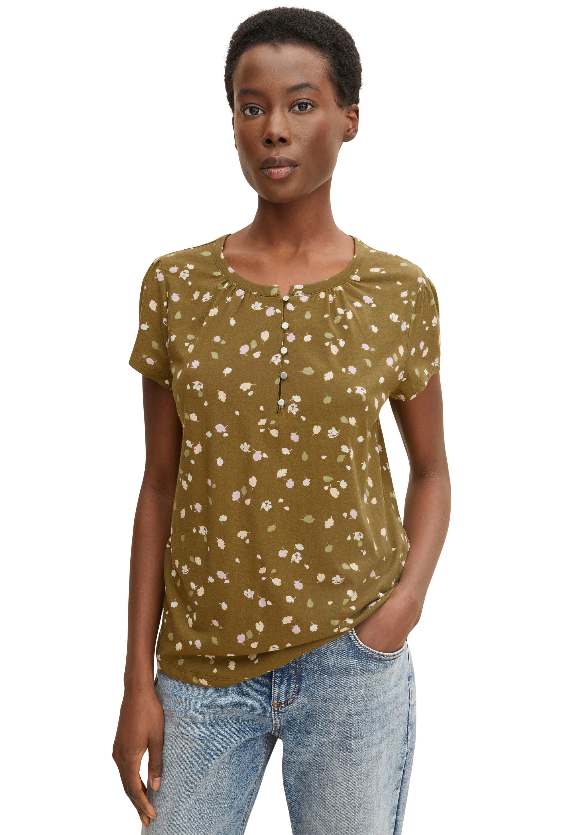 Image of TOM TAILOR Kurzarmshirt, mit Henley bei Ackermann Versand Schweiz