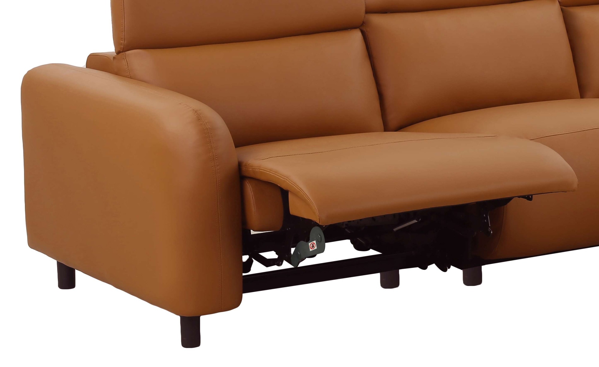 Home affaire 3-places »SKAANE Lederoptik, 229 cm, manuelle-u. elektrische Relaxfunktion« Relax-Funktion in 2 Sitzen, Kopfteilverstellung, Federkernpolsterung