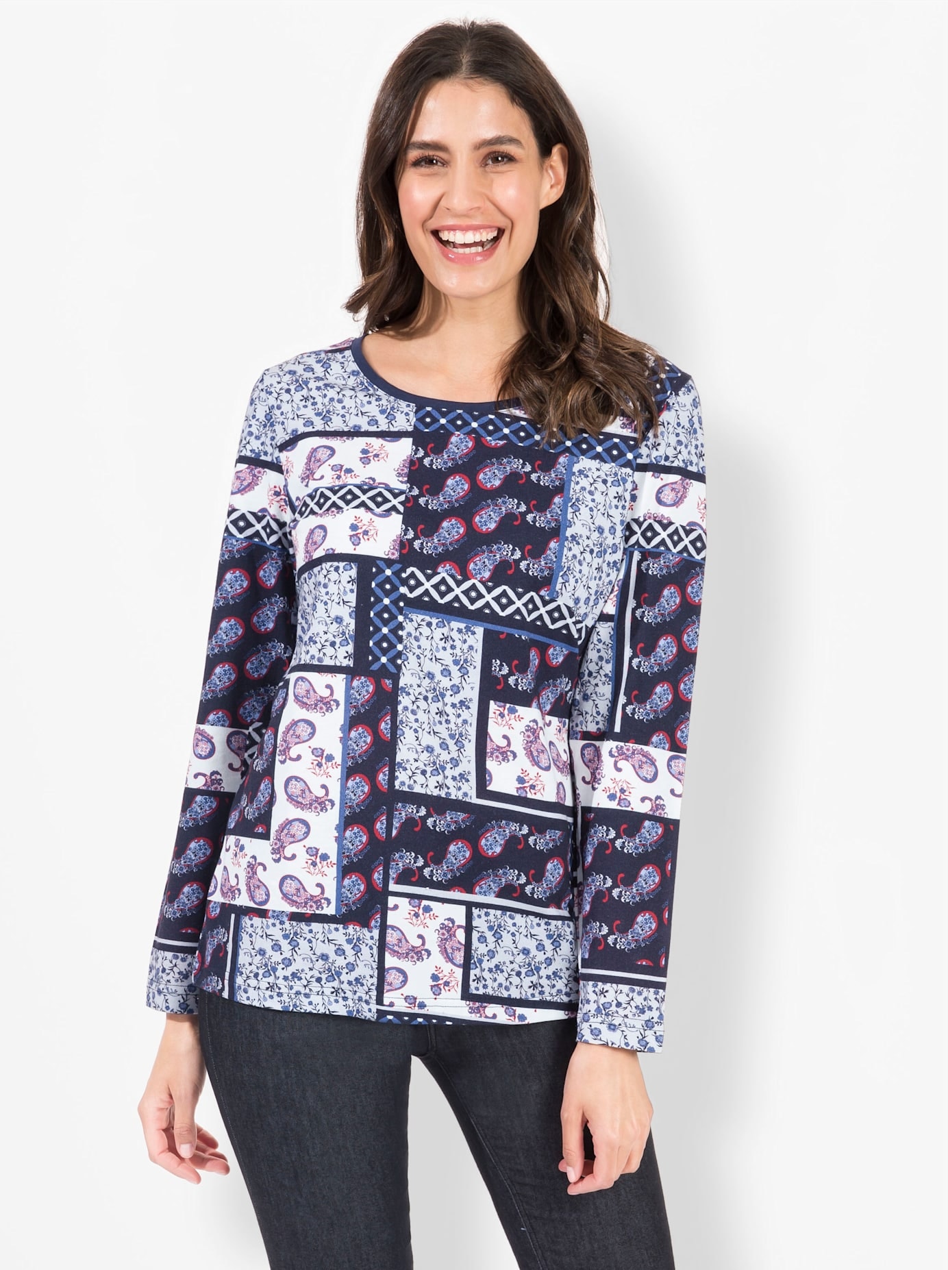 Inspirationen Langarmshirt »Shirt«, (1 tlg.)