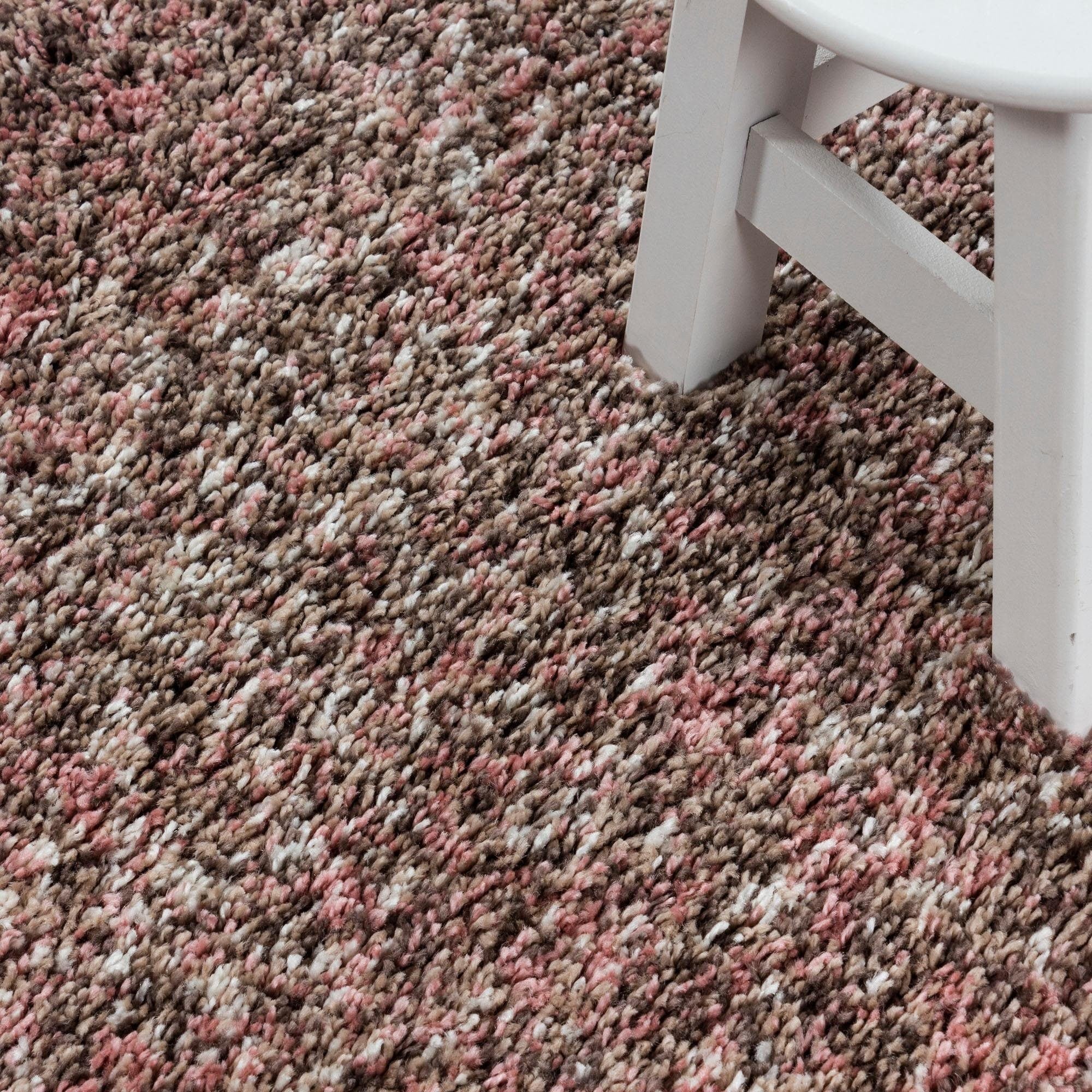 Ayyildiz Teppiche Hochflor-Teppich »Enjoy Shaggy«, rechteckig, 50 mm Höhe, auch als Läufer, Shaggy, Langflor, meliert, Wohnzimmer