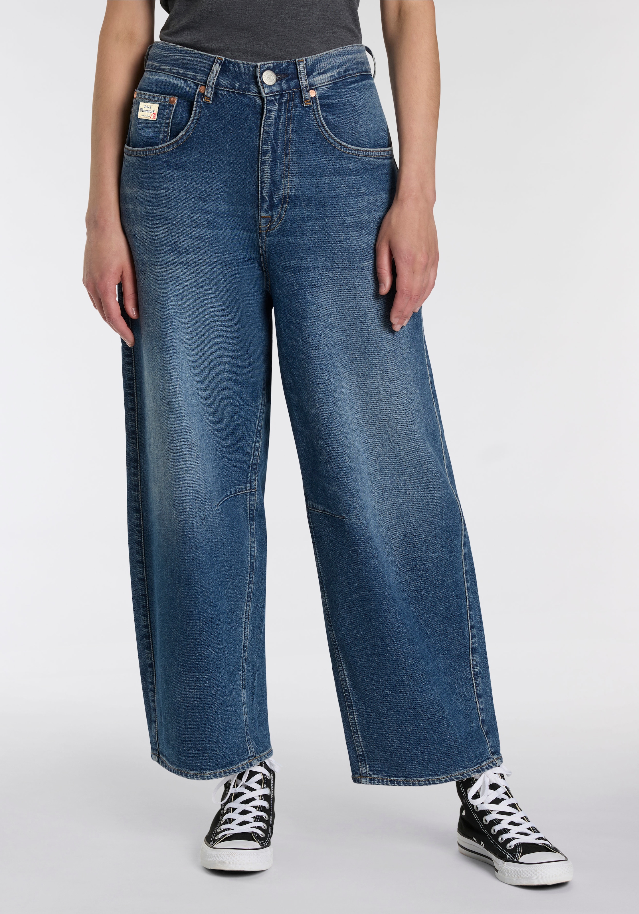 Image of Herrlicher Weite Jeans "Barrow Denim" im O-Shape