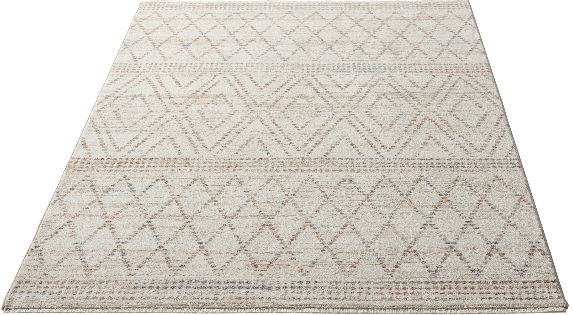 Image of merinos Teppich »Baltimore 35548«, rechteckig, 10 mm Höhe, Designteppich, Cross, Weaving, dichter Flor, Exklusiv, weich, Polyester, hingucker, Vintage bei Ackermann Versand Schweiz