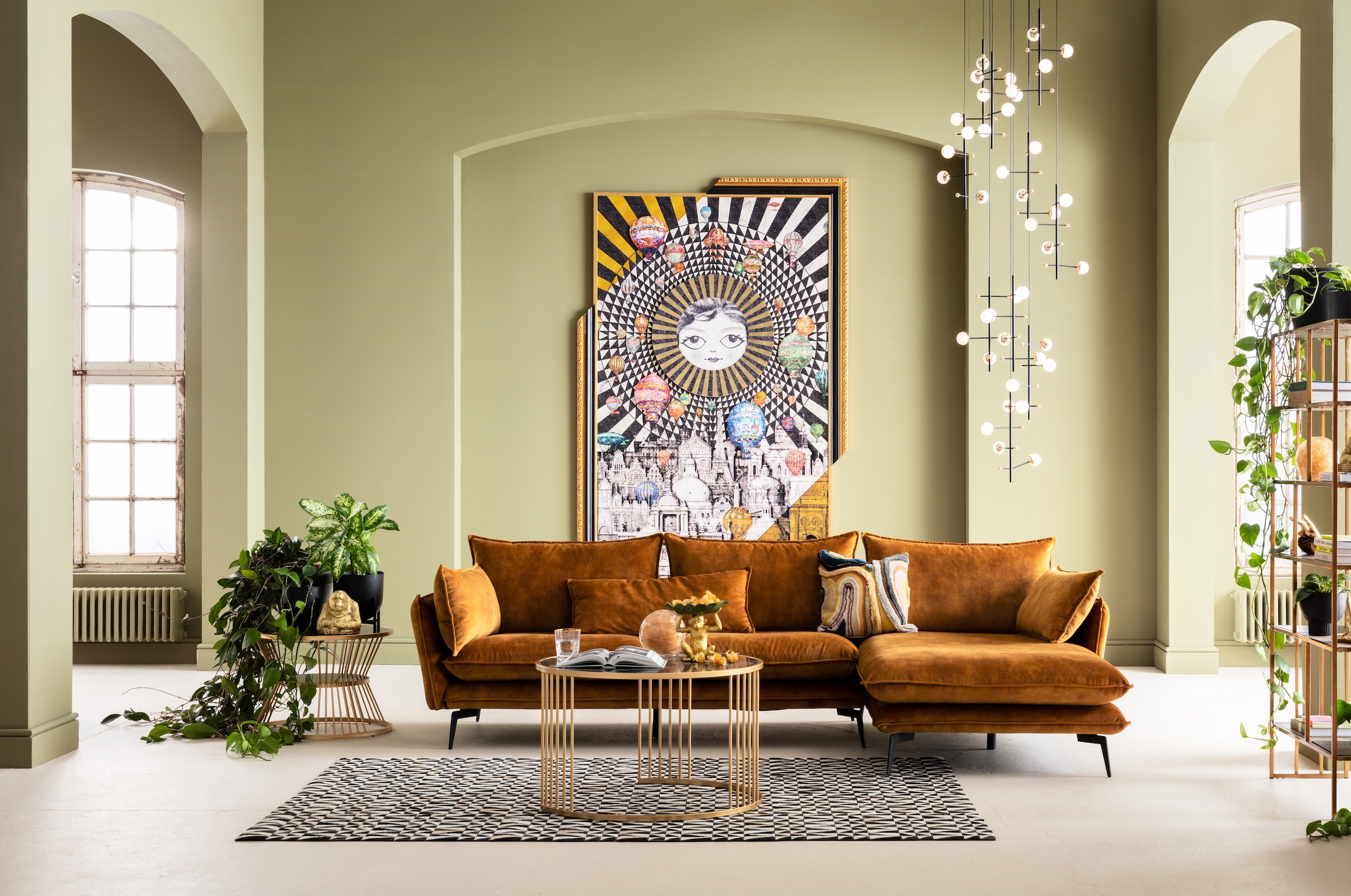 Kare Design Coussin décoratif »Lava, Kissenhülle mit Füllung, 45x45 cm« stützt Kopf und Nacken angenehm und sorgt für erholsamen Schlaf