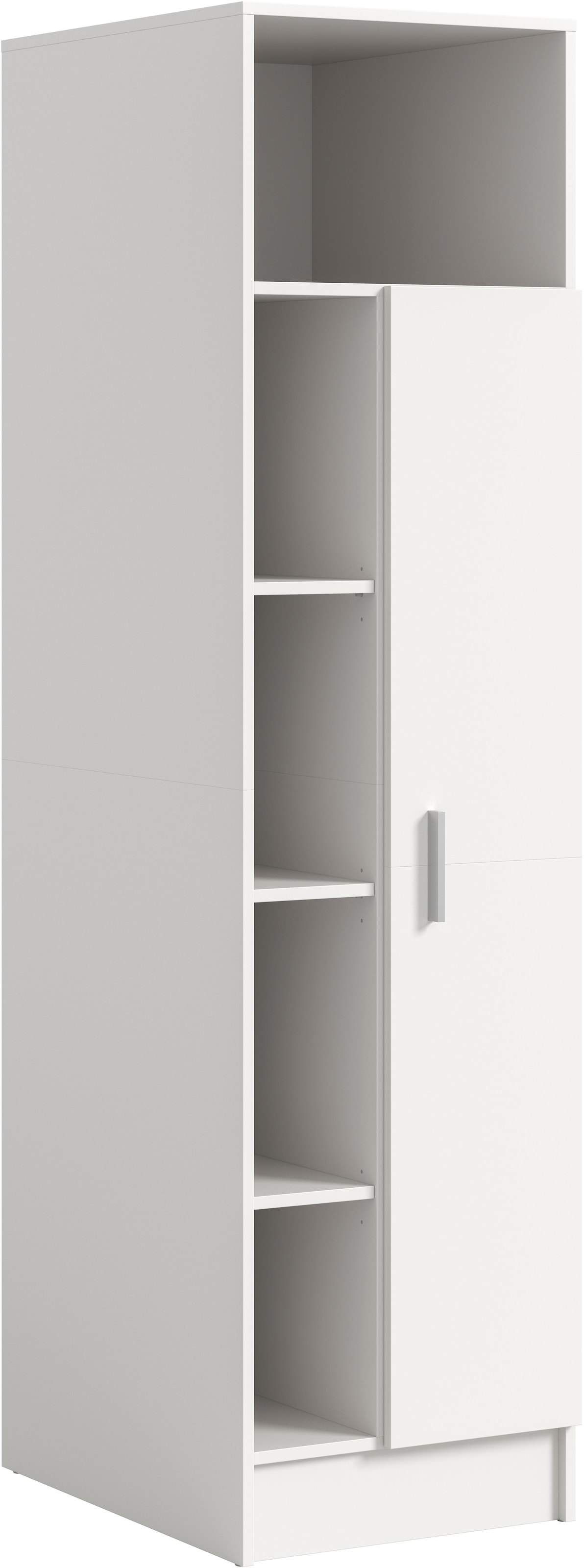 Image of welltime Mehrzweckschrank "FALAS, Höhe 195cm, 1 Tür, 1 Kleiderstange, 5 offene Fächer" in verschiedenen Farben erhältlich, 1 Stk. tlg. Universalschrank, Wäscheschrank, Badezimmer, Hauswirtschaftsschrank