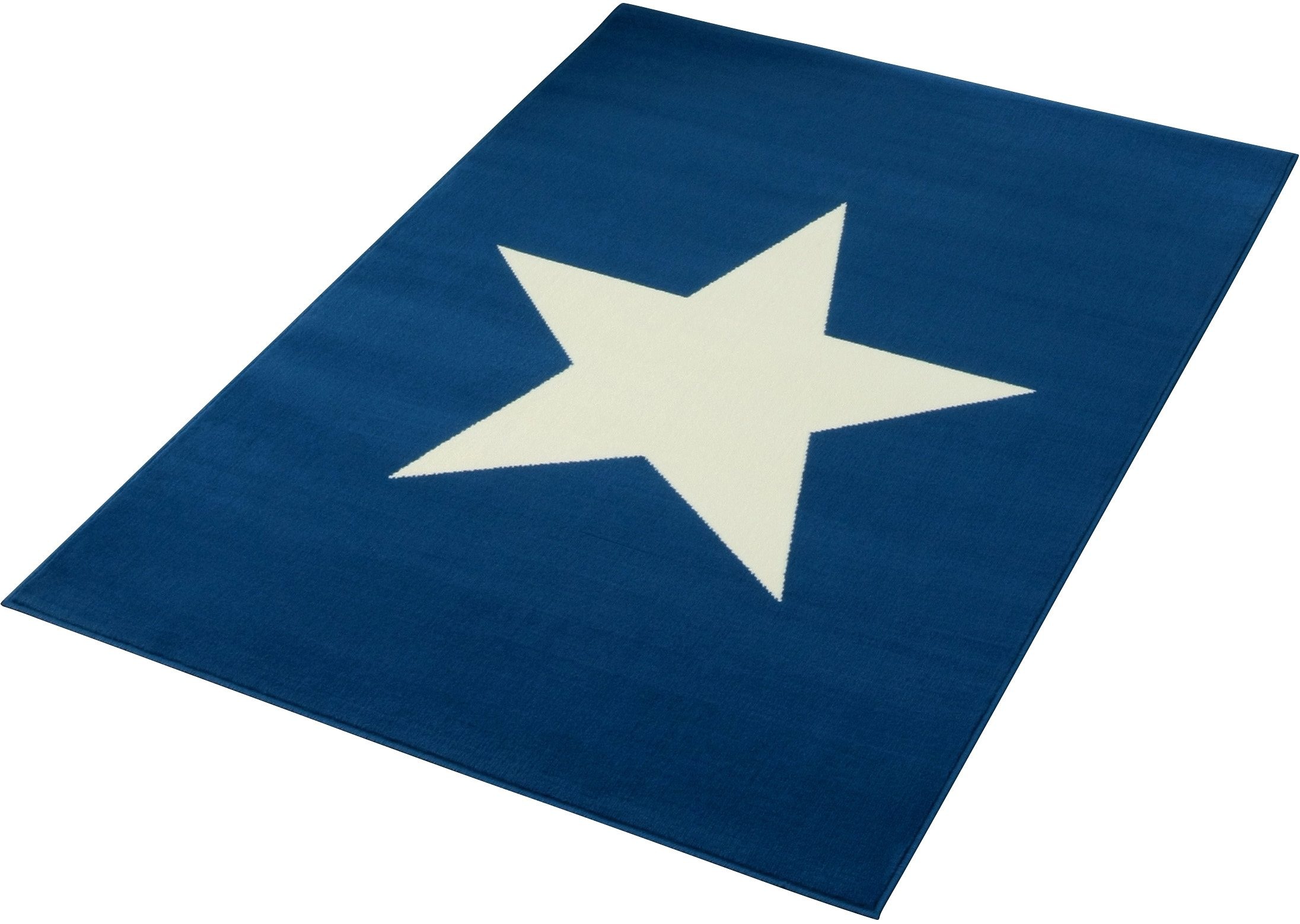 Image of HANSE Home Teppich »Stern«, rechteckig, 9 mm Höhe, Kurzflor, Star Motiv, kräftige Farben, Wohnzimmer, Schlafzimmer, Arbeitszimmer, Kinderzimmer, Robust, Pflegeleicht bei Ackermann Versand Schweiz