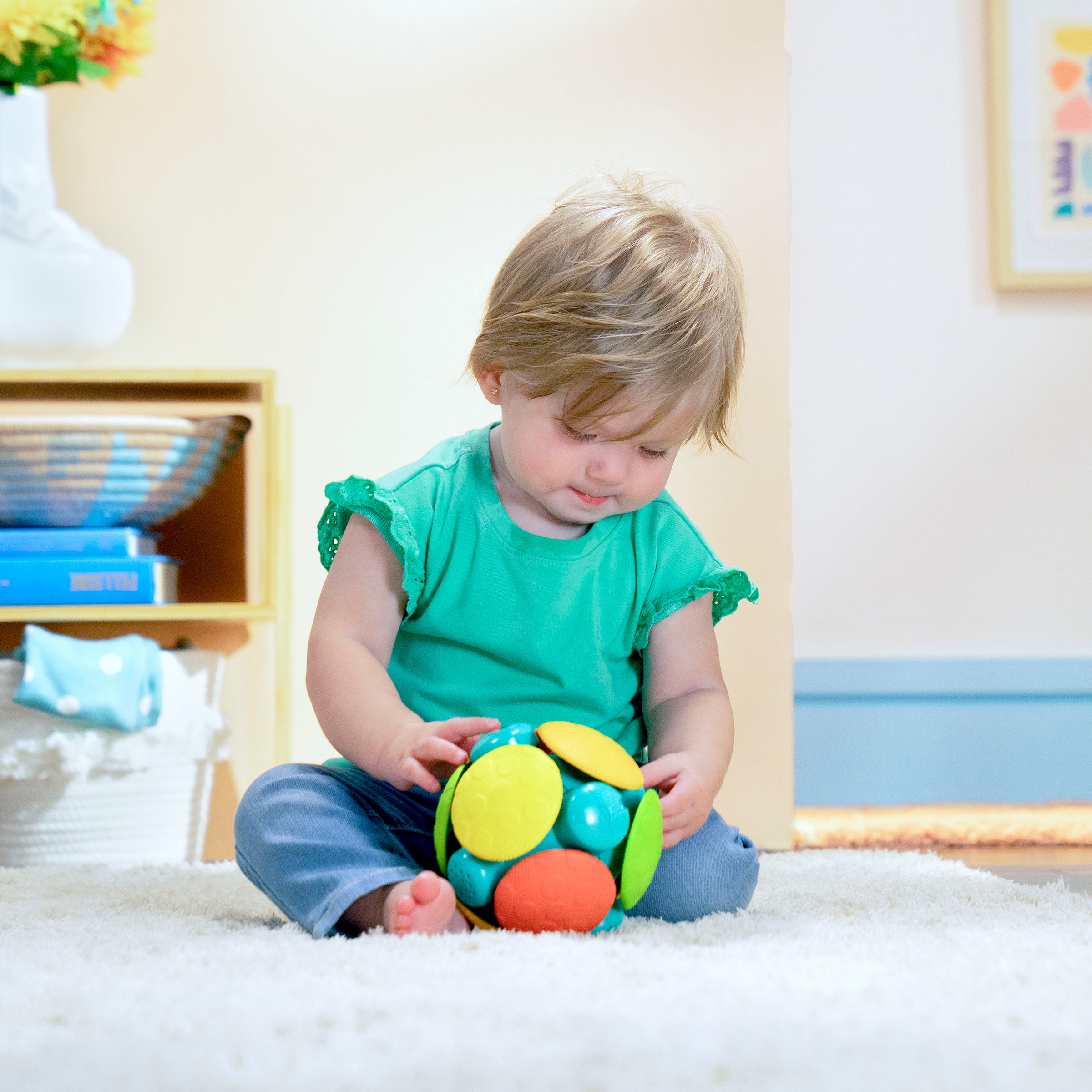 Bright Starts Jouet de préhension »Wobble Bobble™ Crawl & Chase Ball«