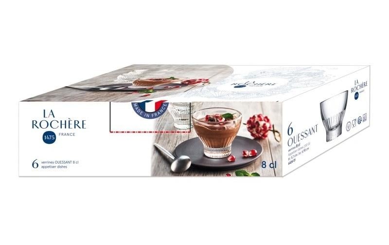 Dessertschale »La Rochère Ouessant 0.8dl«, 6 tlg., aus Glas